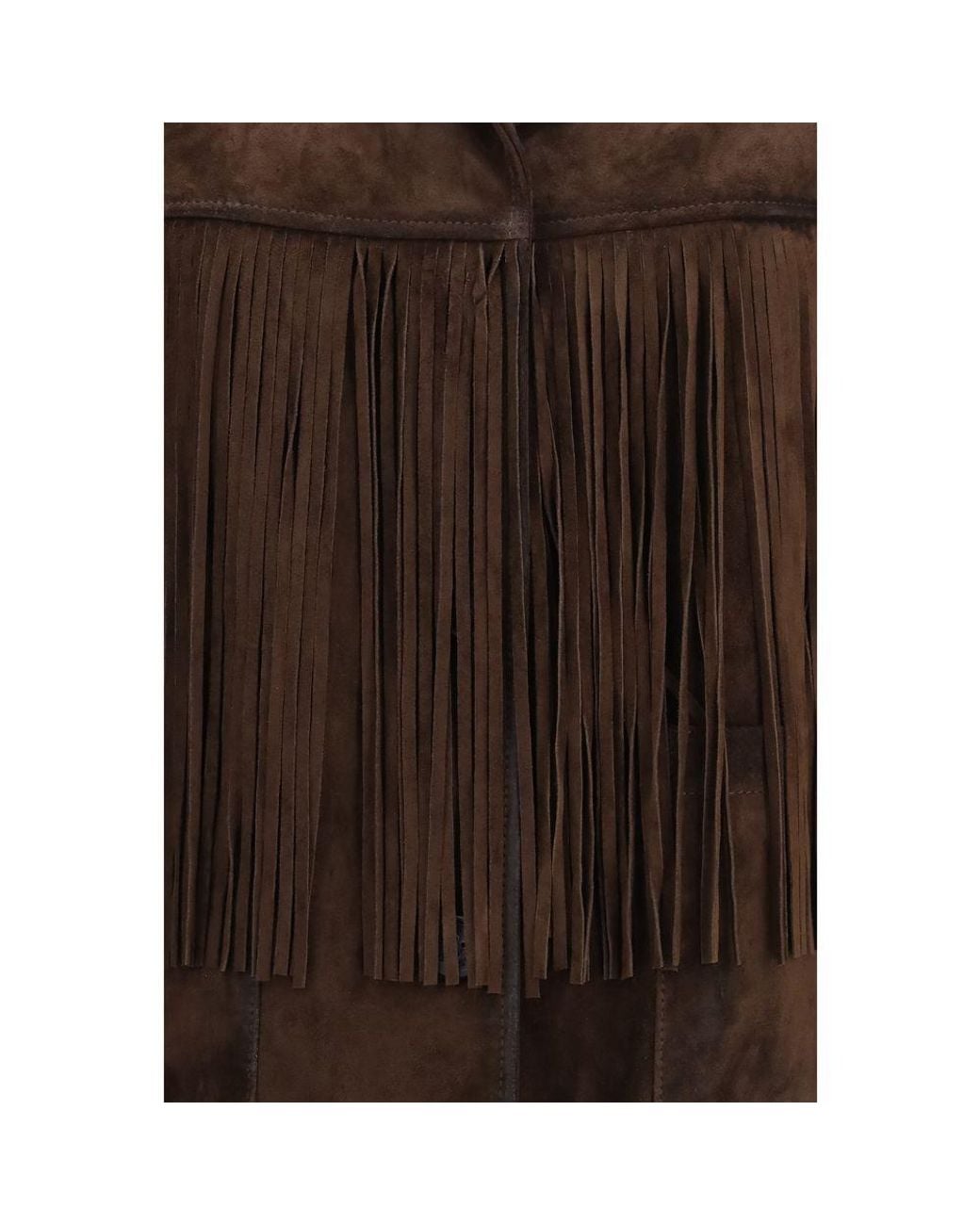 Golden Goose Deluxe Brand Brown Suede Leather Leather Jacket