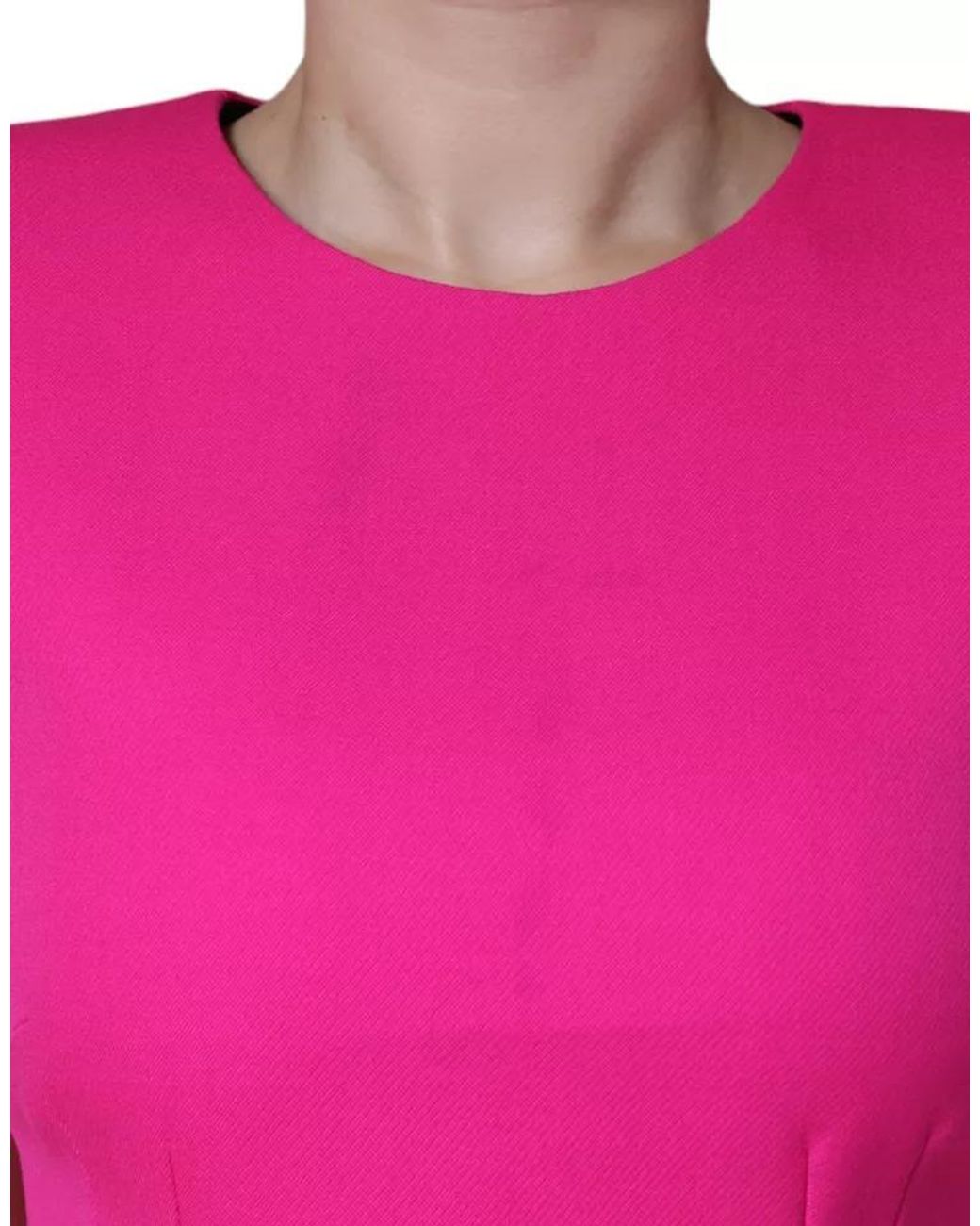 Dolce & Gabbana Pink Sleeveless Bodycon A-Line Mini Dress Virgin Wool