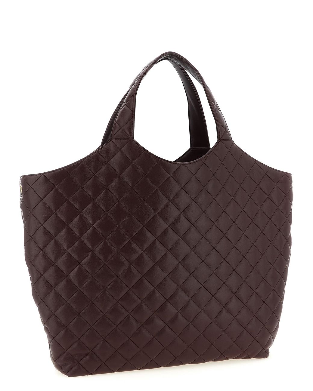 Saint Laurent Brown 'Icare' Maxi Shopping Bag