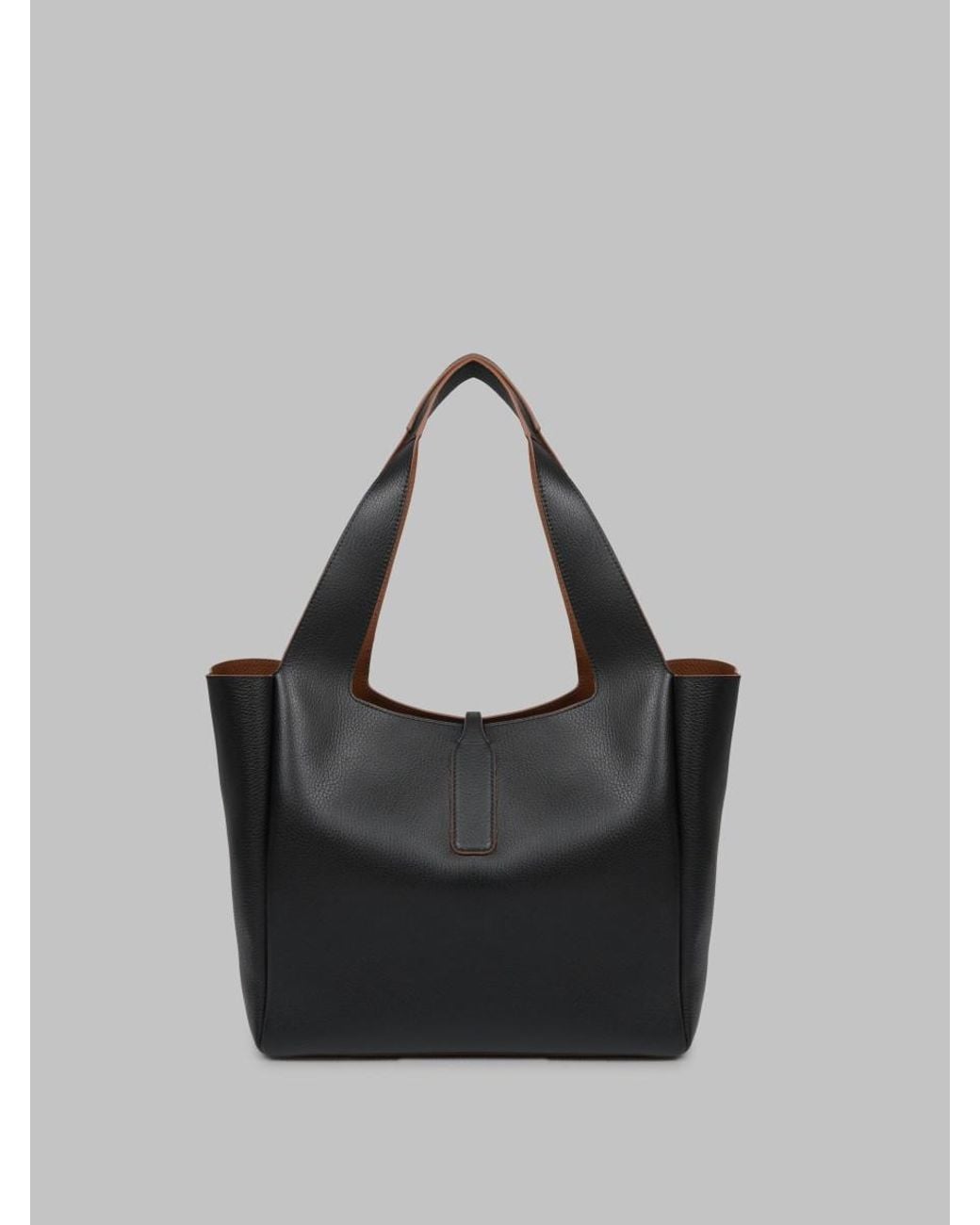 Hogan Black Shopping Bag Trend Calf Leather
