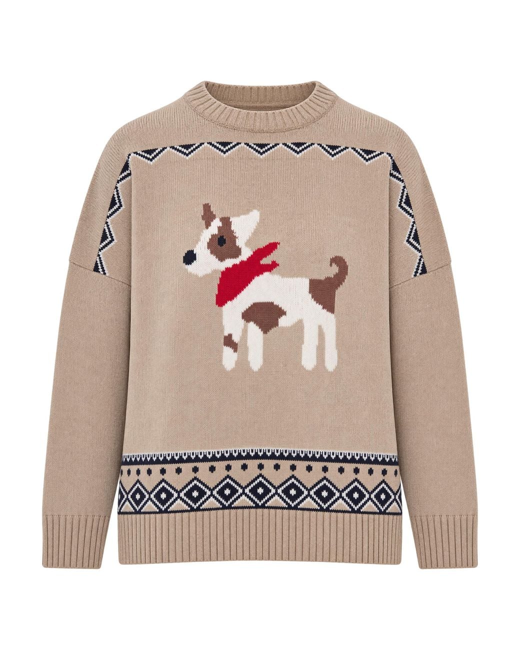 Weekend by Maxmara Gray Sweater Pavidi Jacquard Top