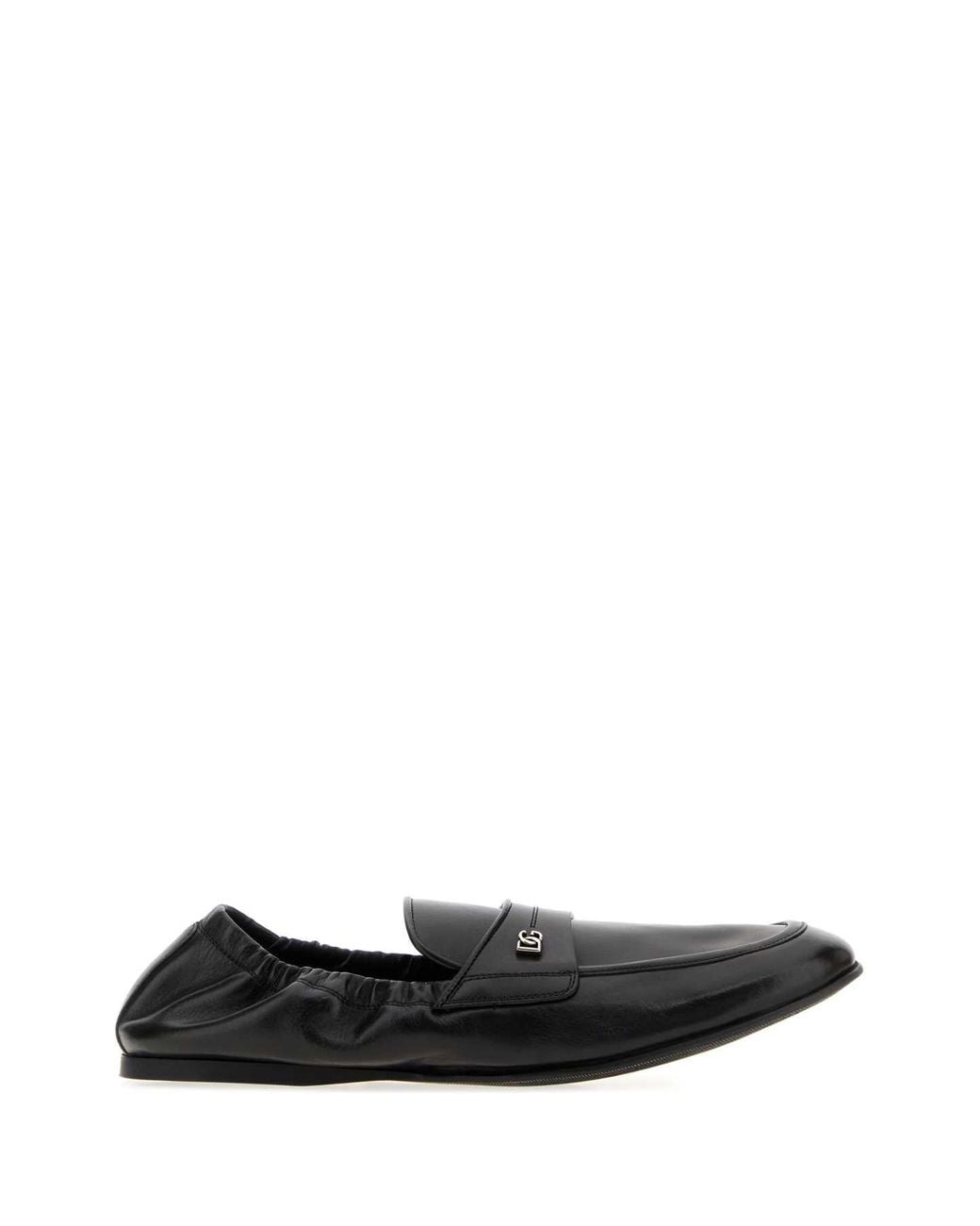 Dolce & Gabbana Black Dolce & Gabbana Leather Loafers for men