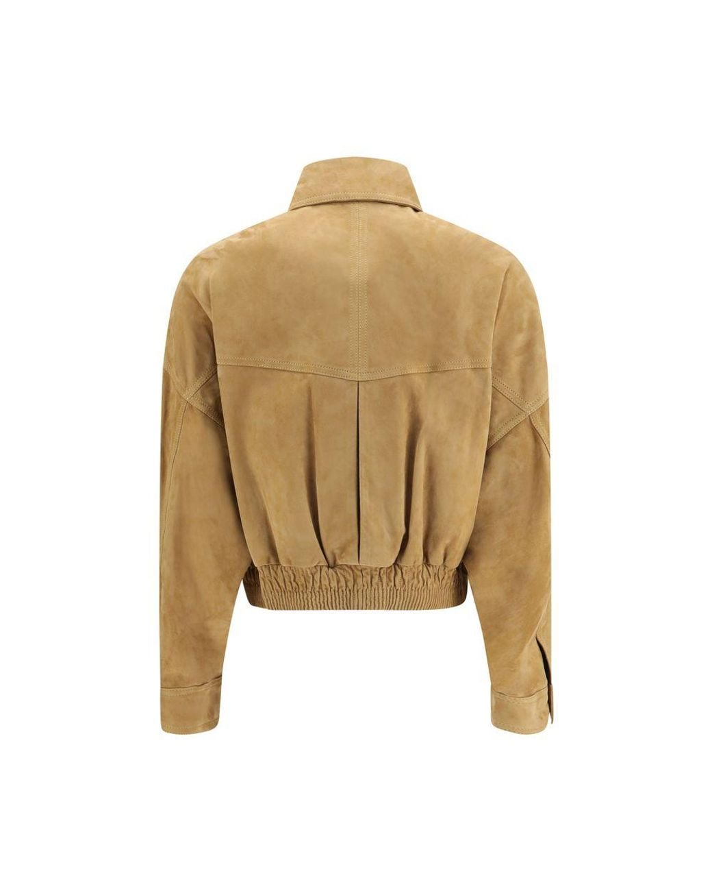Versace Natural Versace Lamb Leather Blouson Jacket