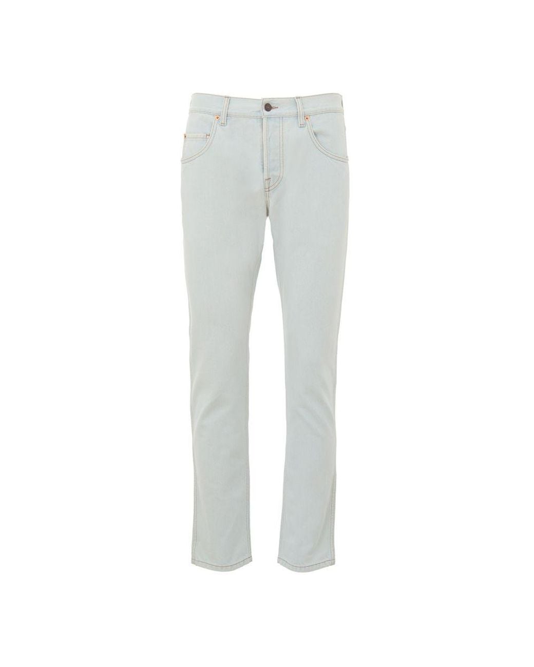 Gucci Gray Light Wash Slim Fit Jeans for men