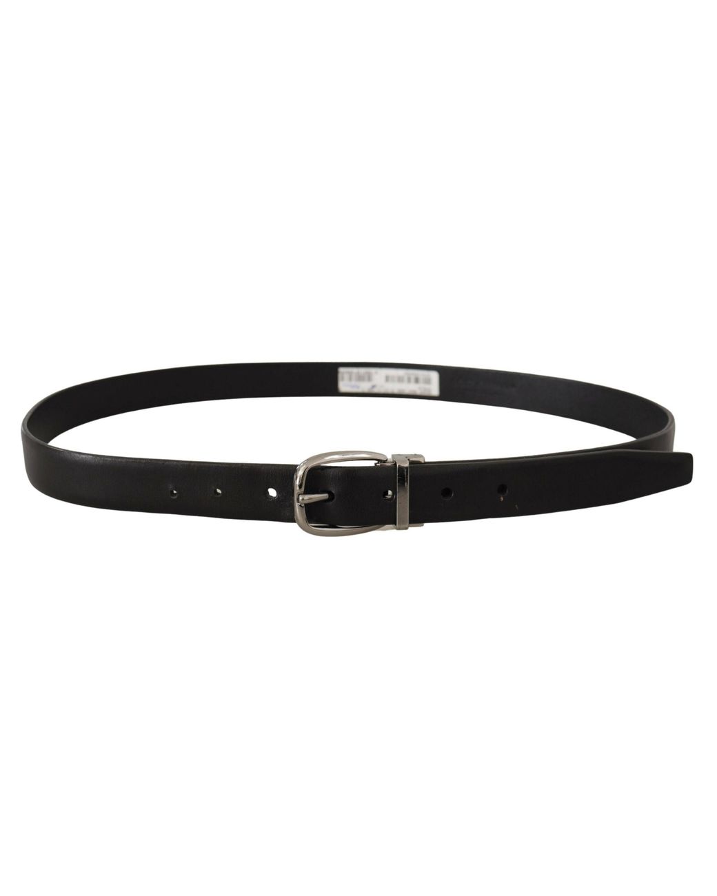Dolce & Gabbana Black Leather Belt Classic Style for men
