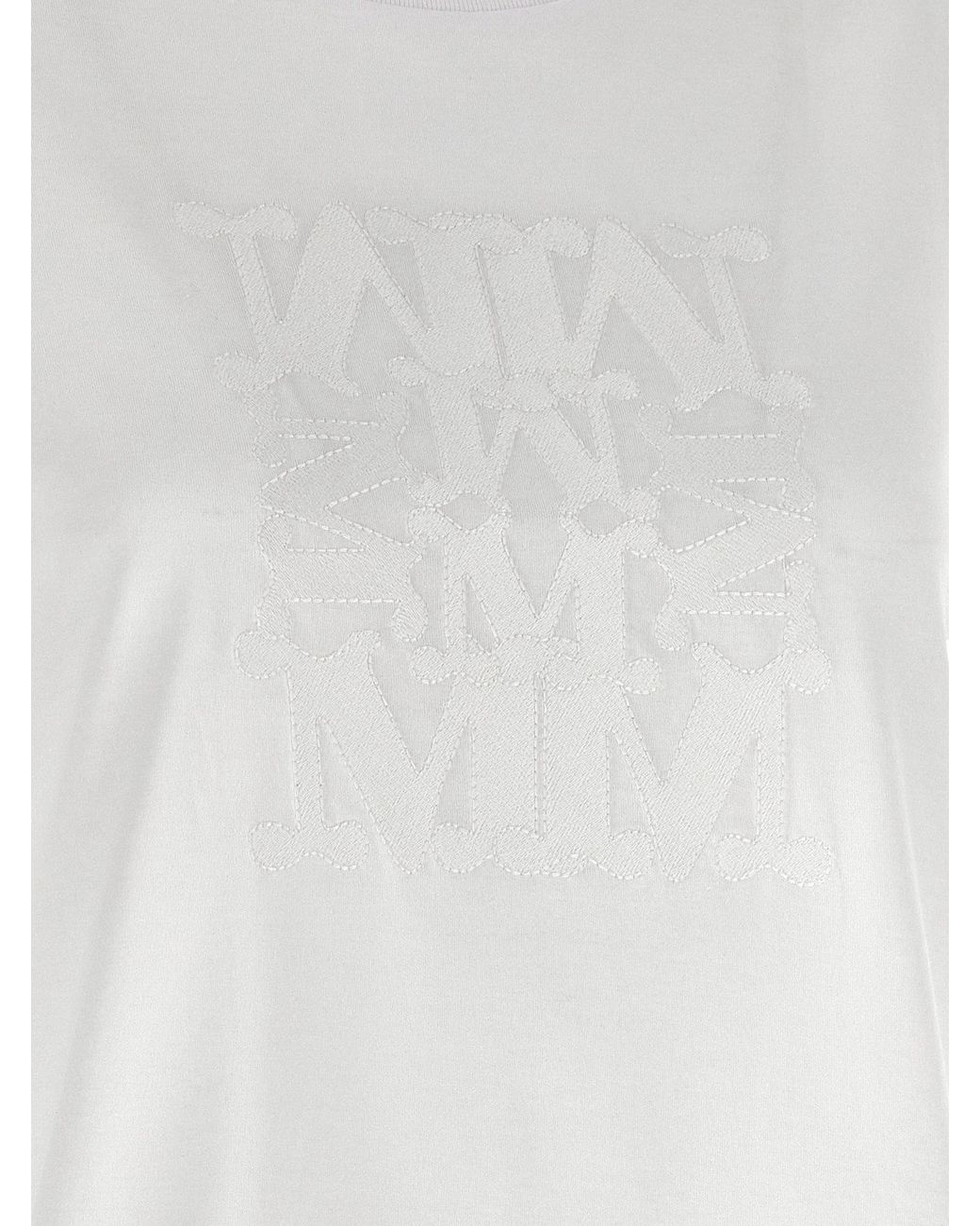 Max Mara White Cotton T-Shirt