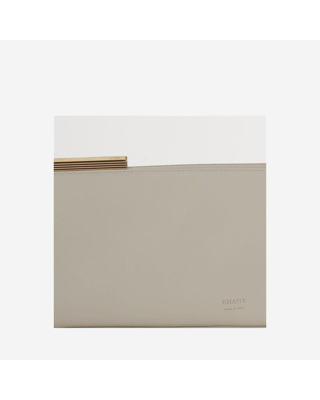 Khaite Gray Lori Baguette Bag Calfskin Shoulder