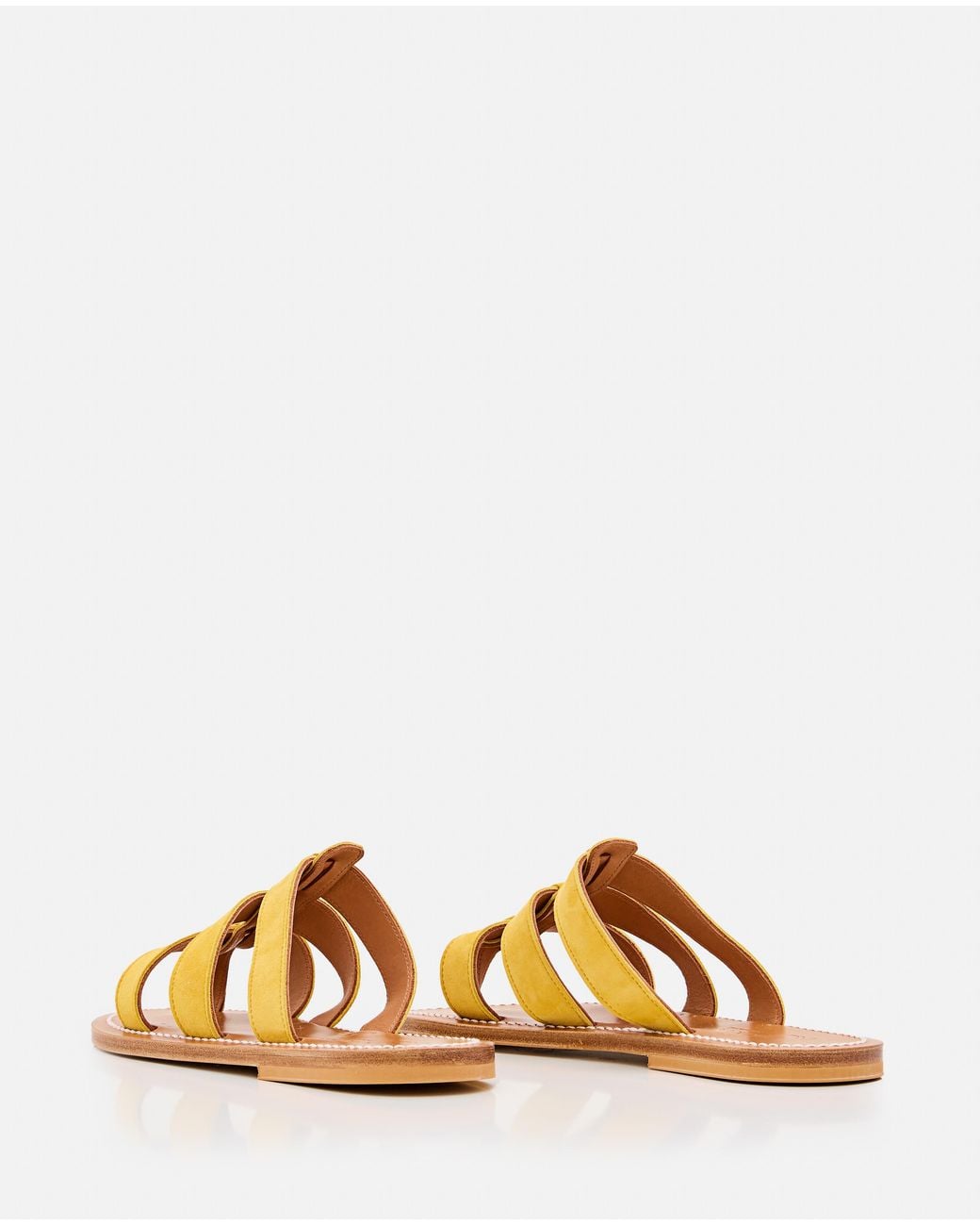 K. Jacques Yellow Sandals Leather