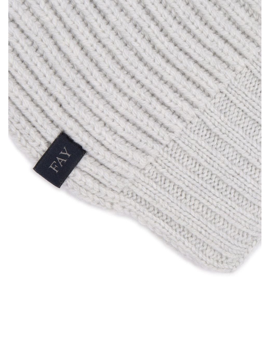 Fay Gray Ribbed Scarf for men