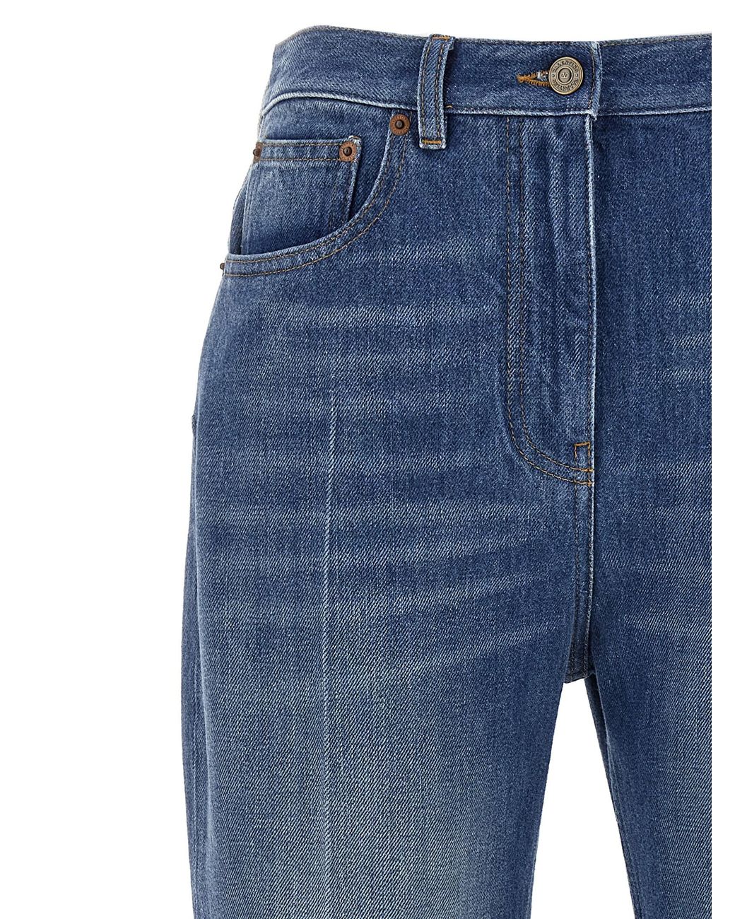 Valentino Garavani Blue Flared Jeans Cotton
