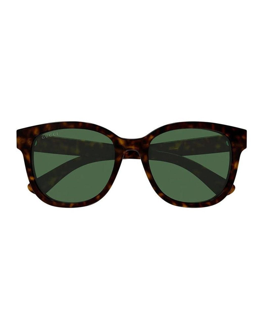 Gucci Green Sunglasses Square Full Rim, Dark Havana Frame And Lens Gg1797Sk002