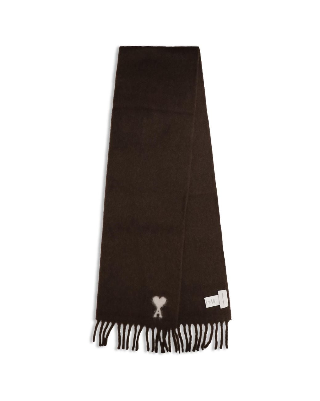 AMI Black Ami De Coeur Scarf Scarfs for men