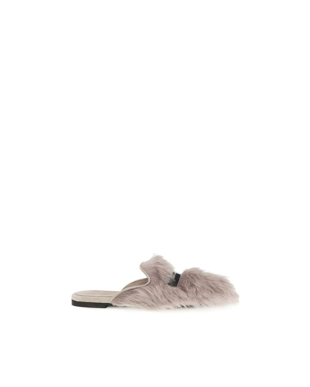 Dolce & Gabbana Natural Lamb Ovis Aries Mules
