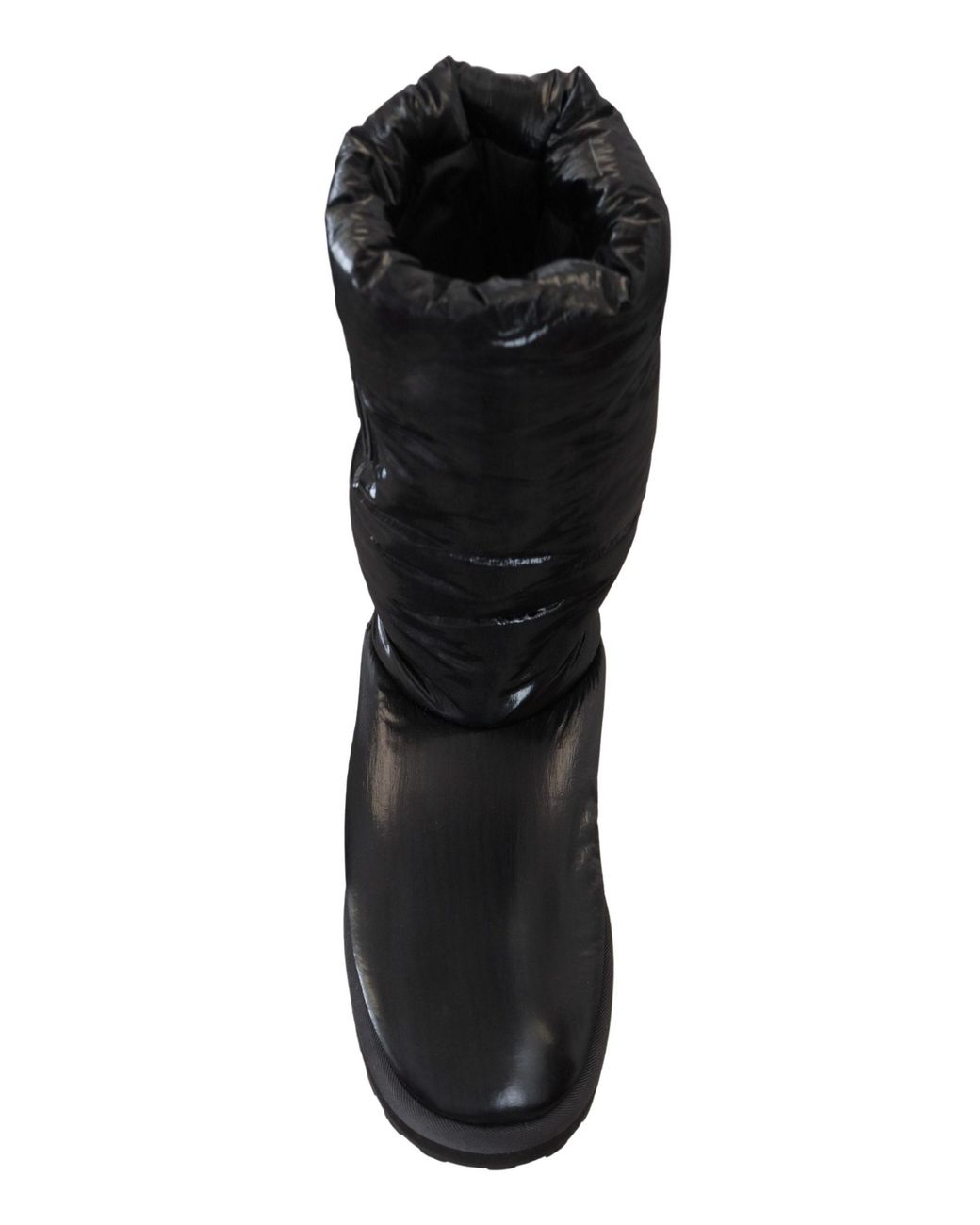 Dolce & Gabbana Black Elegant Mid-Calf Boots for men