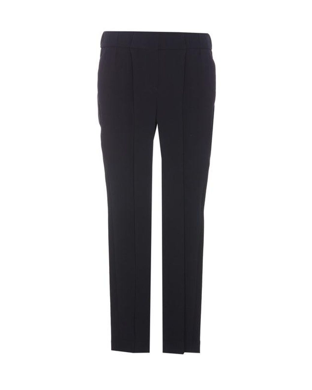 Brunello Cucinelli Blue Acetate Casual Pants