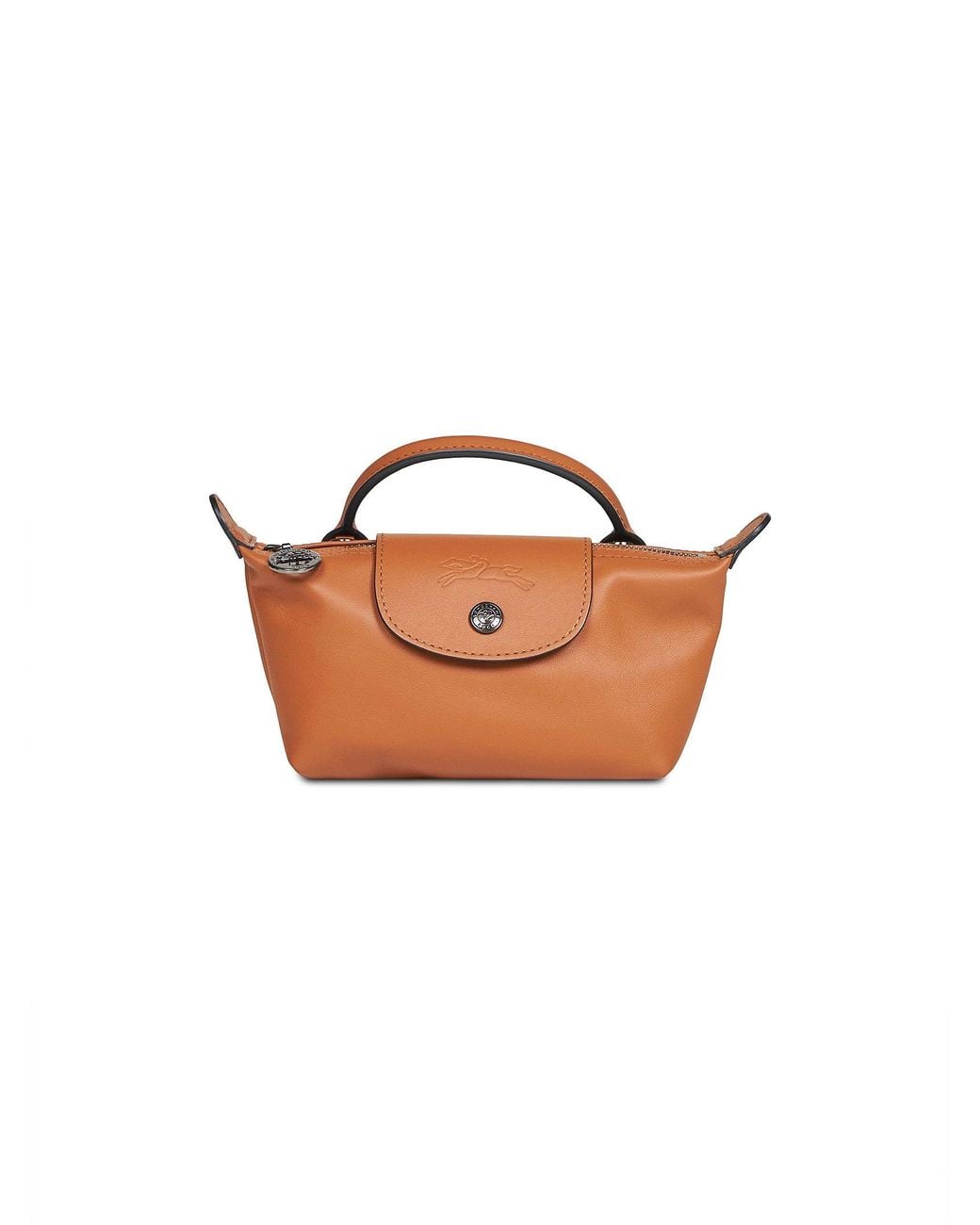 Longchamp Brown Pouch Le Pliage Xtra Xs Leather Calf