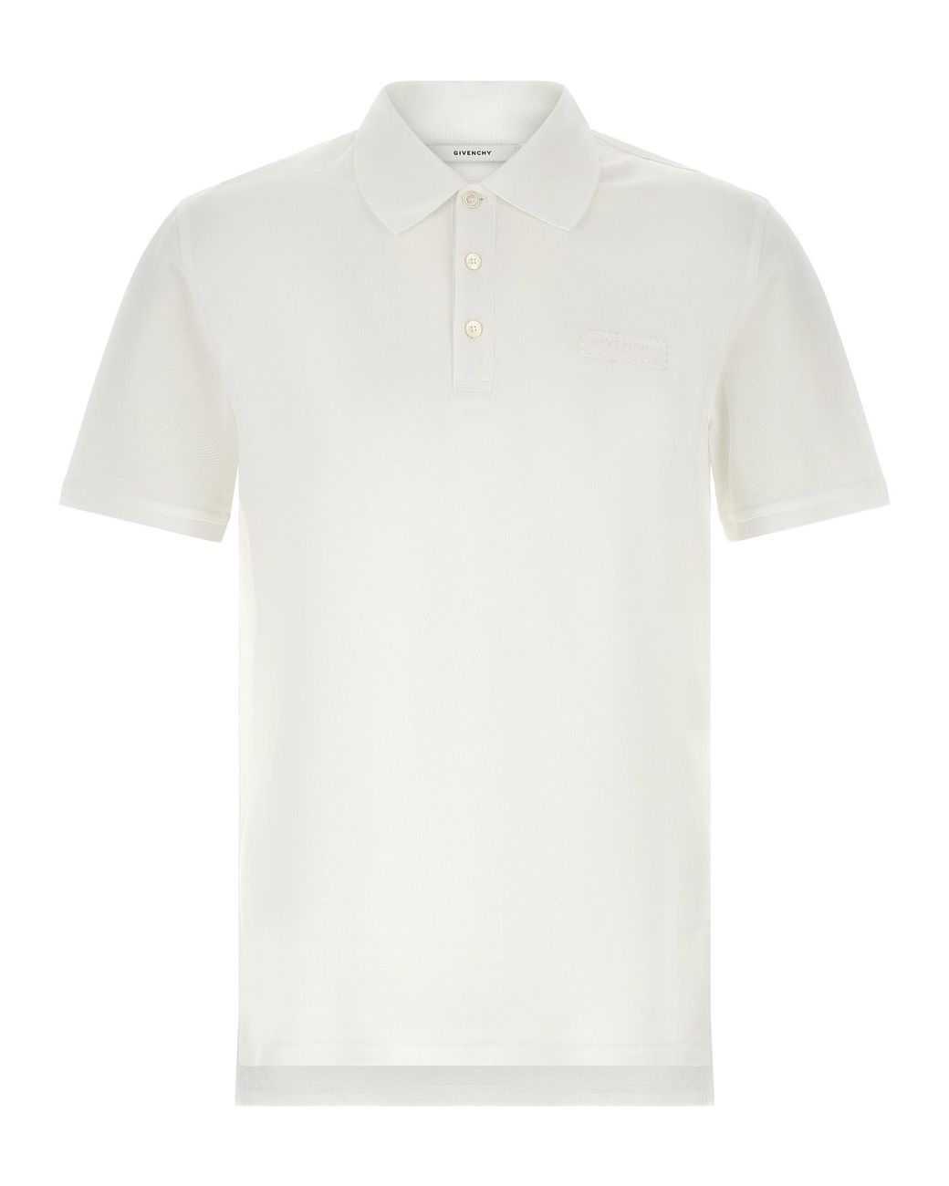 Givenchy White Paris' Polo Shirt for men