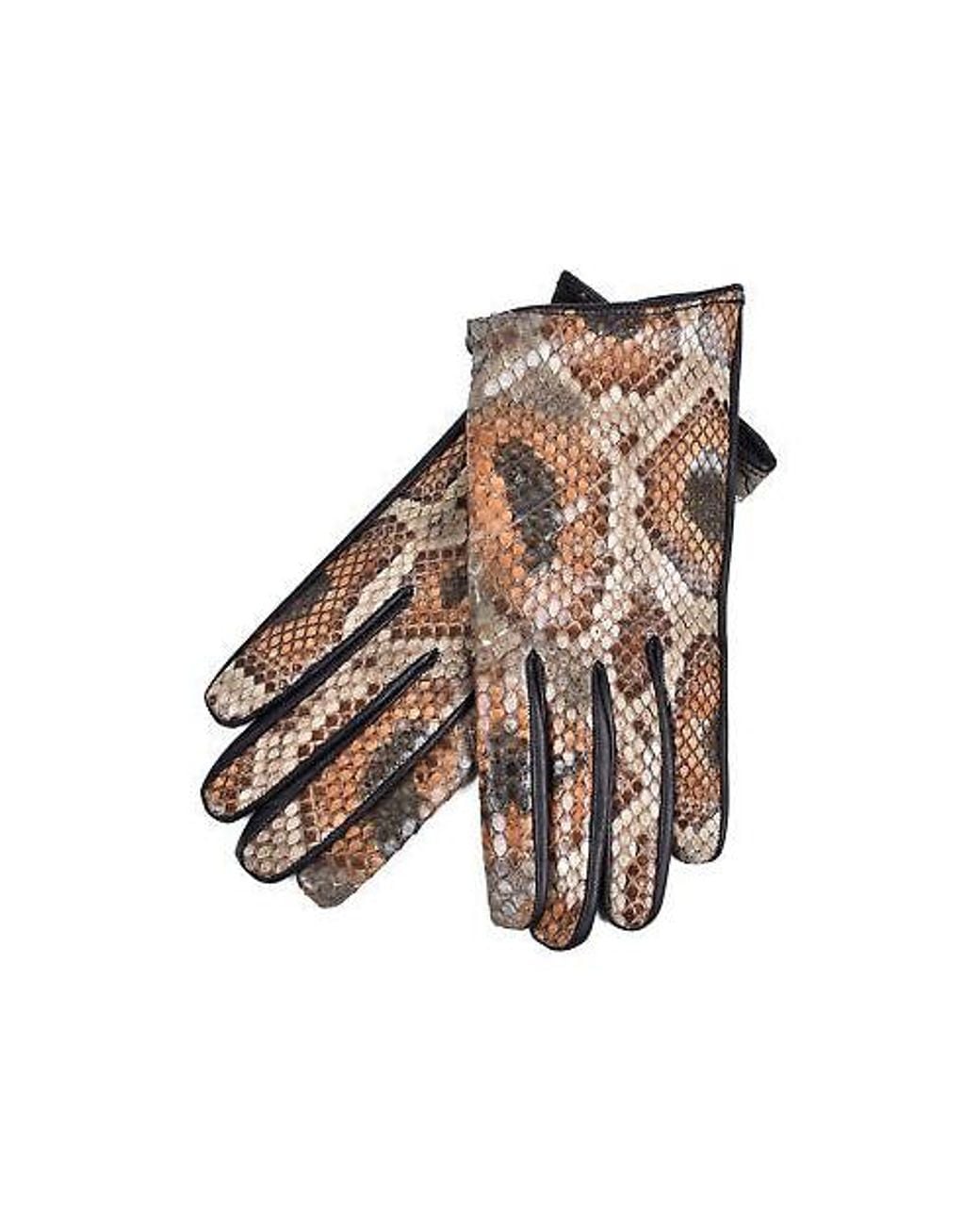 Brunello Cucinelli Brown Army Leather Gloves