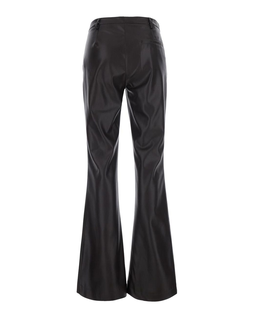 Le Plain Black Trousers Ecoleather