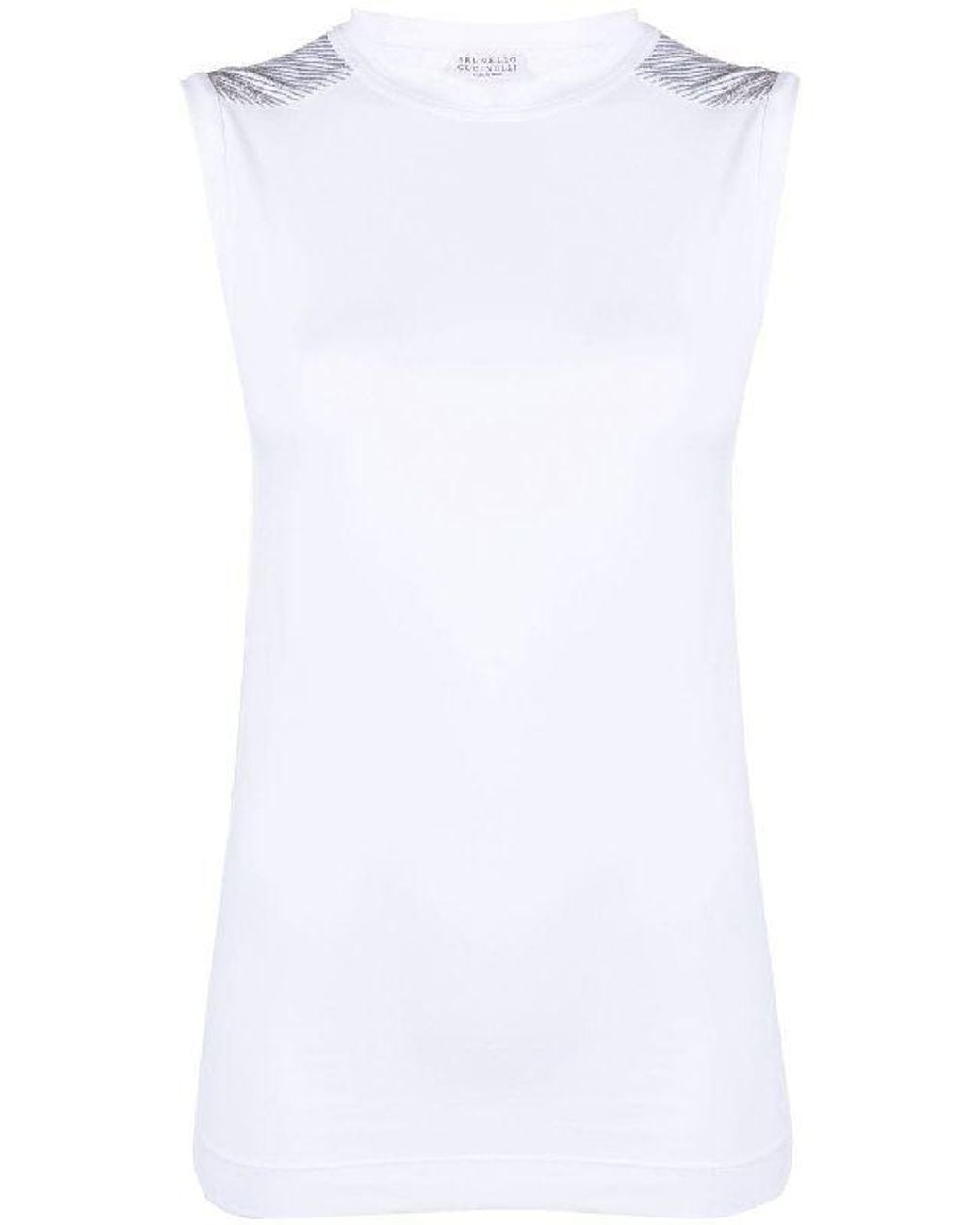 Brunello Cucinelli White Cotton T