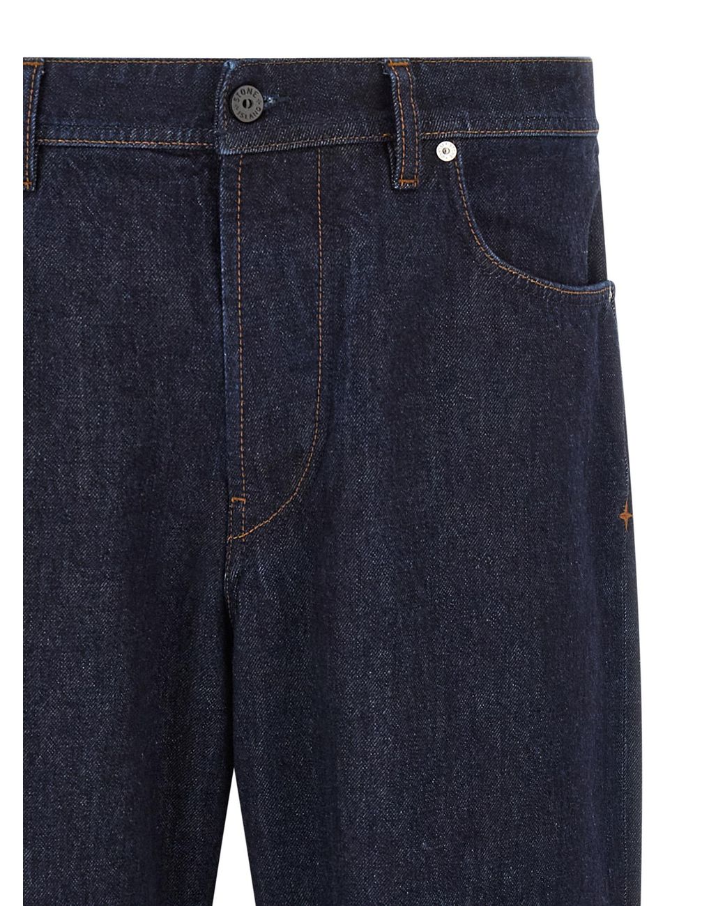Stone Island Blue Denim-Rinsed' Jeans for men