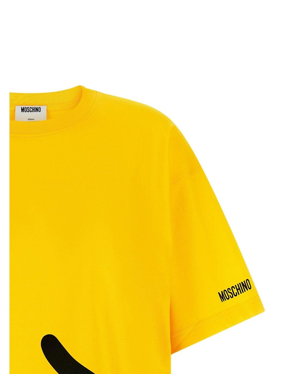 Moschino Yellow Smiley Logo-Print T-Shirt