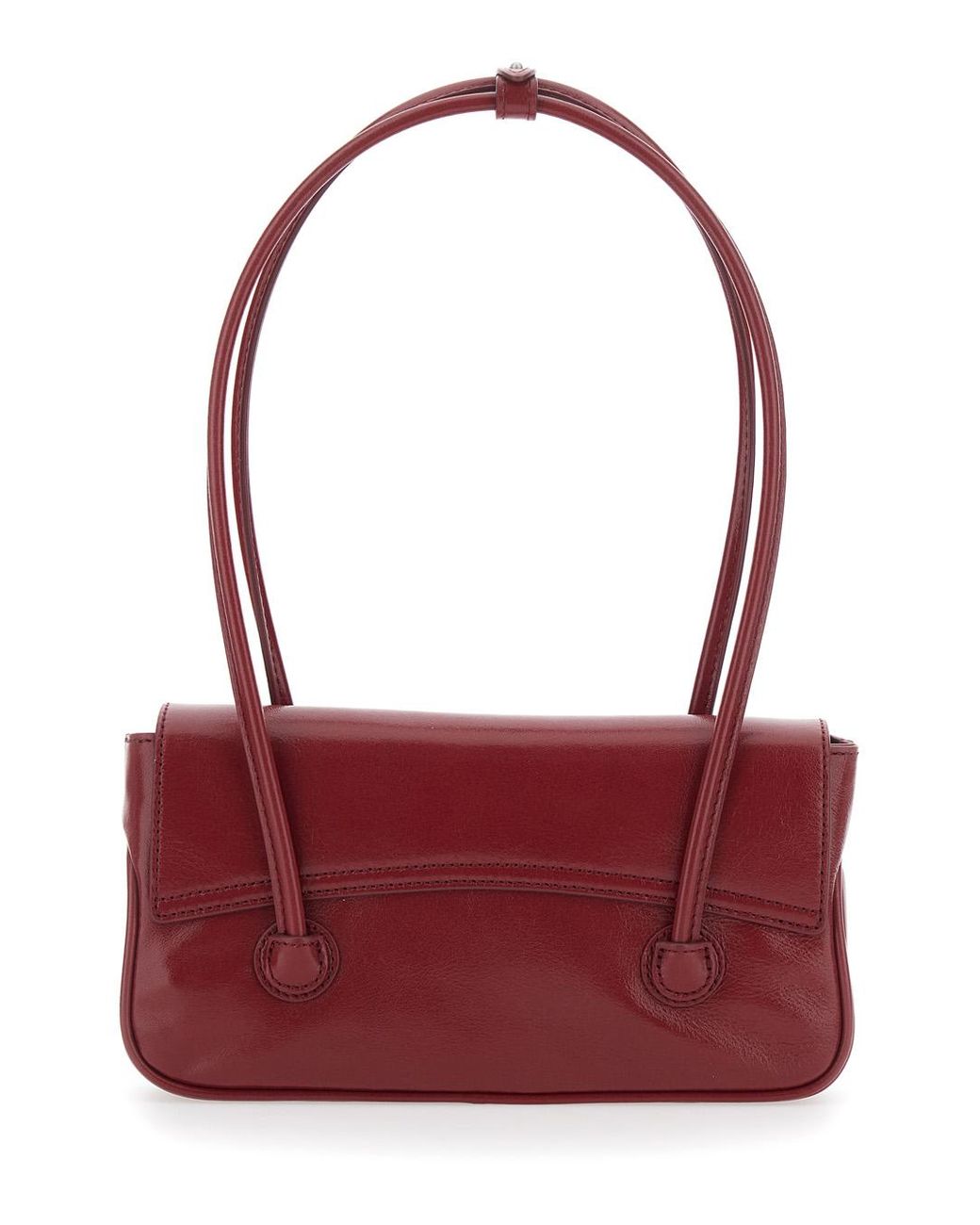 MARGE SHERWOOD Red Shoulder Bag Smooth Leather