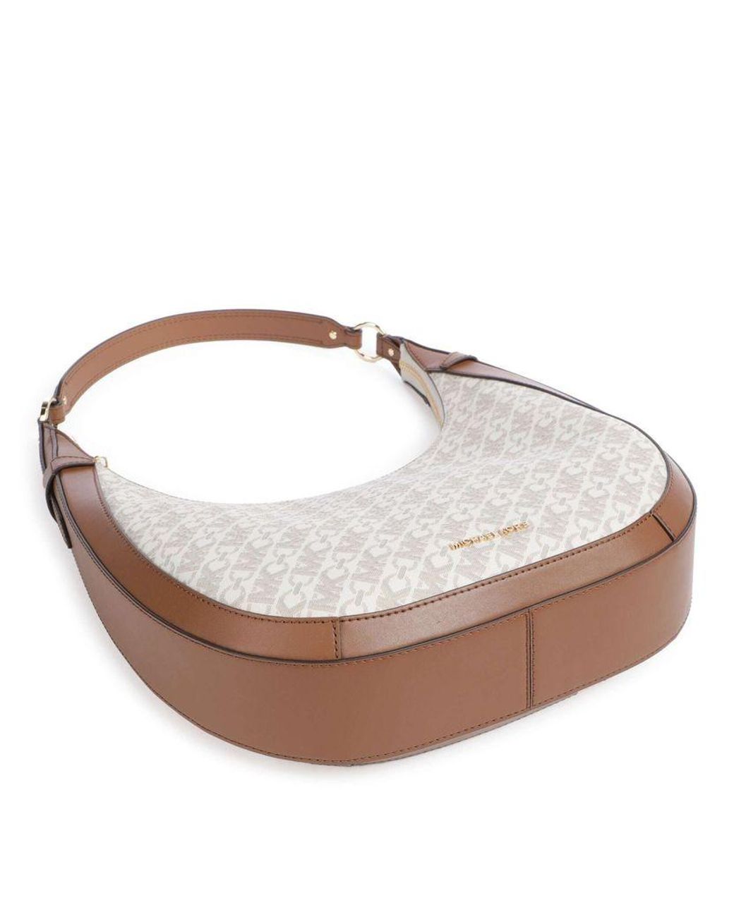 Michael Kors White Hobo Bag 90.Polyvinyl Chloride Handbags