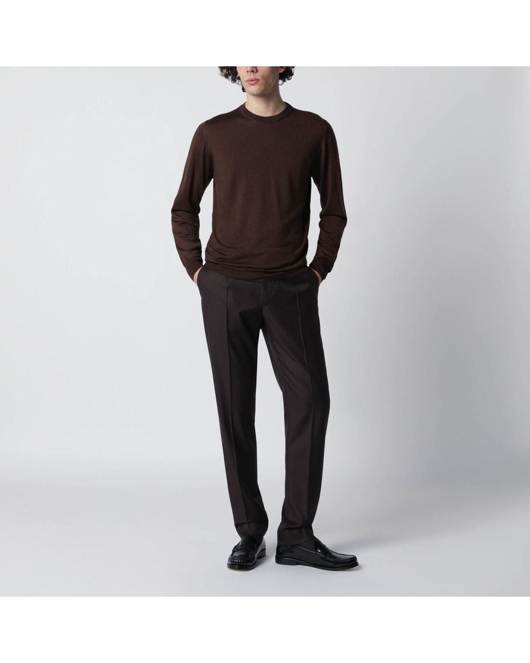 Drumohr Brown Sweater for men