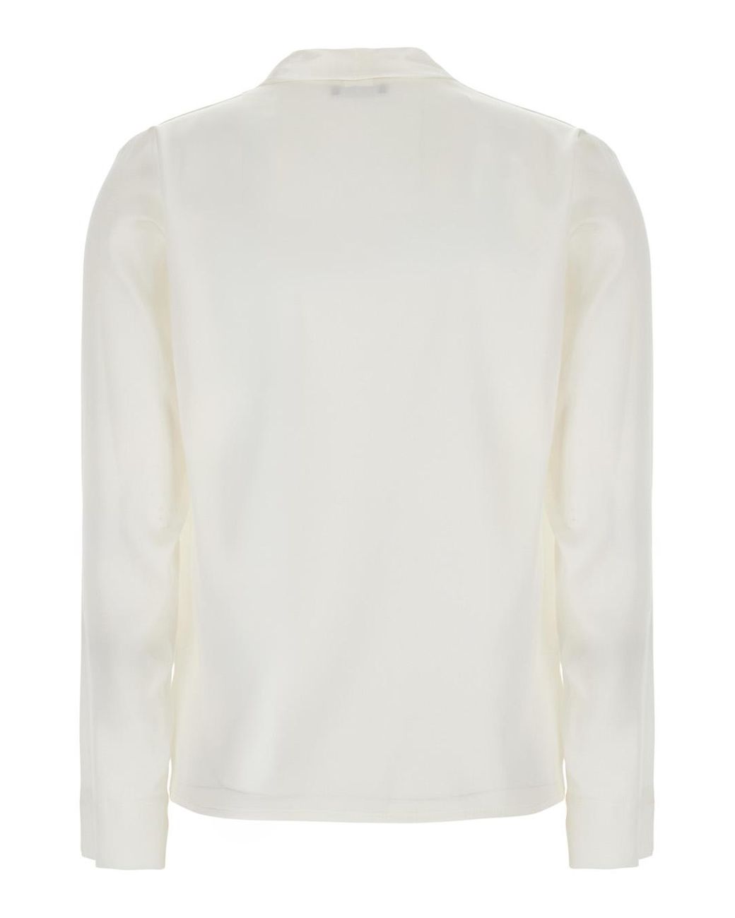 Le Plain White Georgette Blouse Blouses