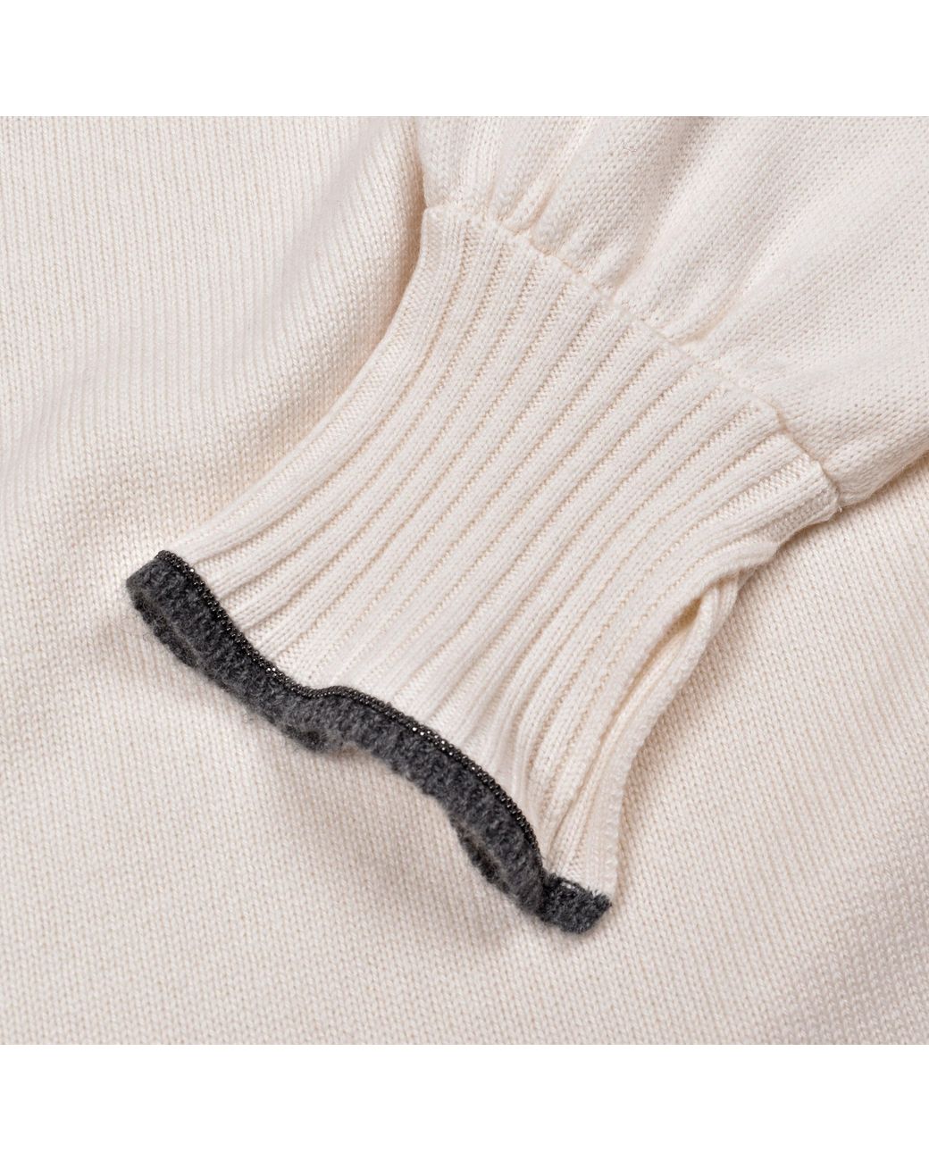 Brunello Cucinelli Multicolor Off Cashmere Crewneck Sweater