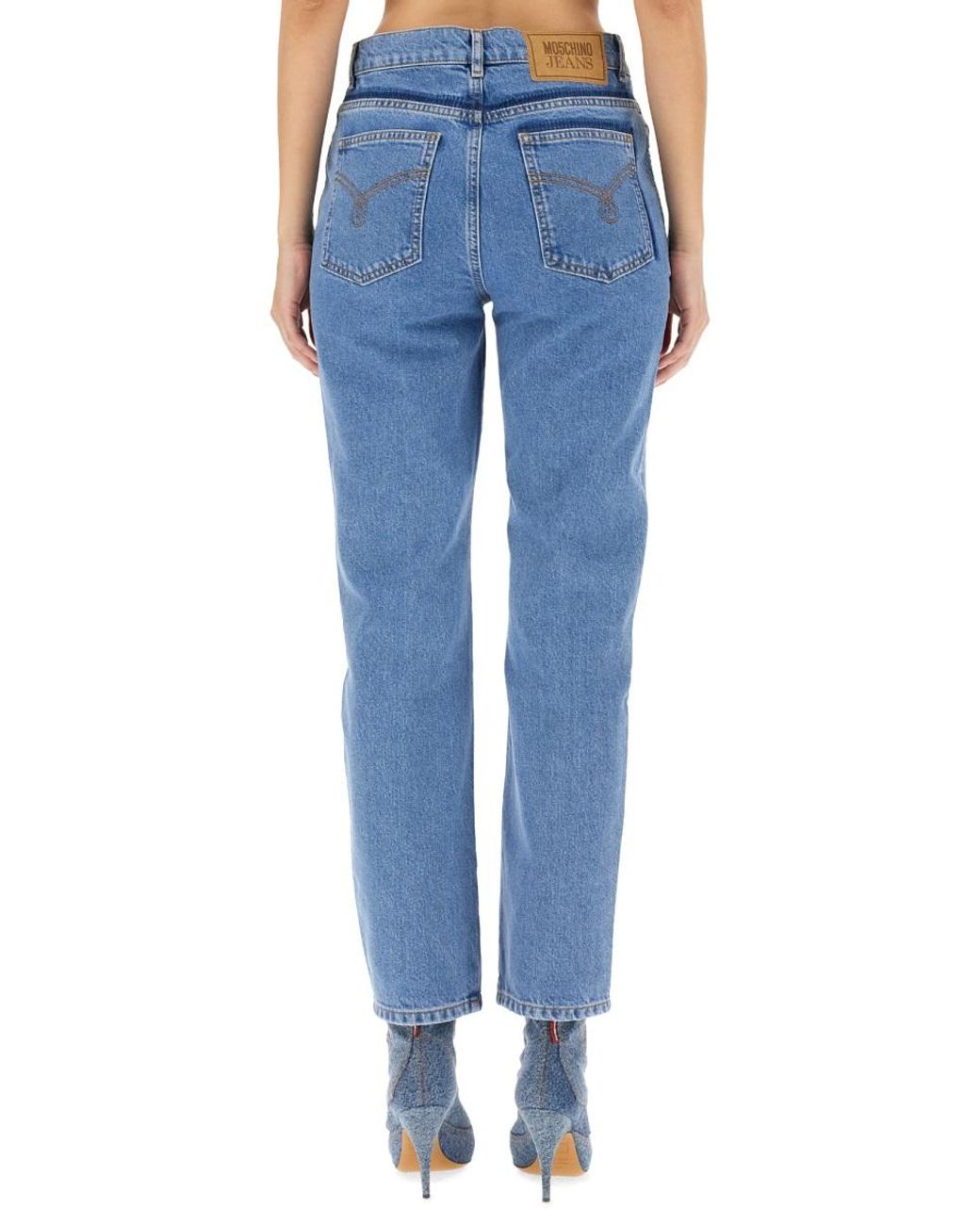 Moschino Blue Moschino Five-Pocket Cotton Jeans