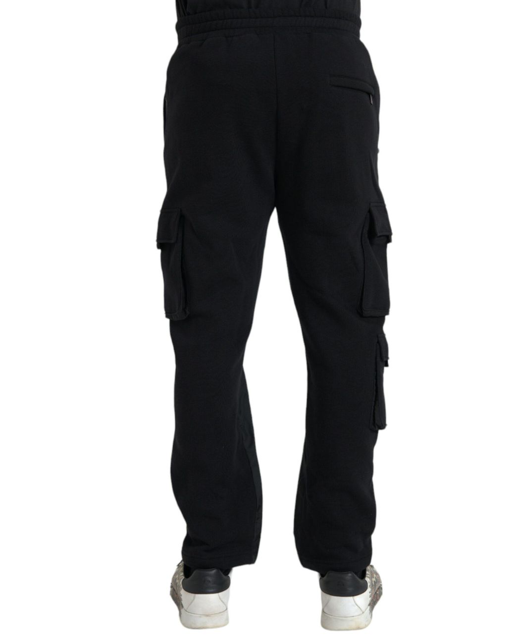 Dolce & Gabbana Black Cotton Blend Skinny Pants Polyester for men