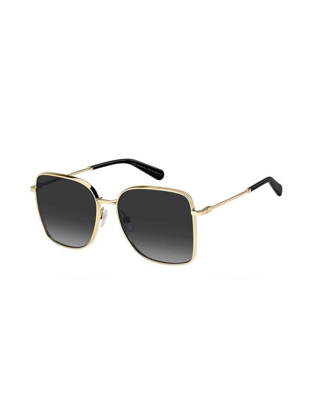 Marc Jacobs Brown Marc Jacobs Marc Metal Square-Frame Sunglasses