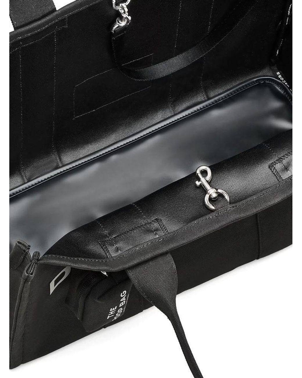 Marc Jacobs Black Tote Bag Cotton Canvas Tote-Bags