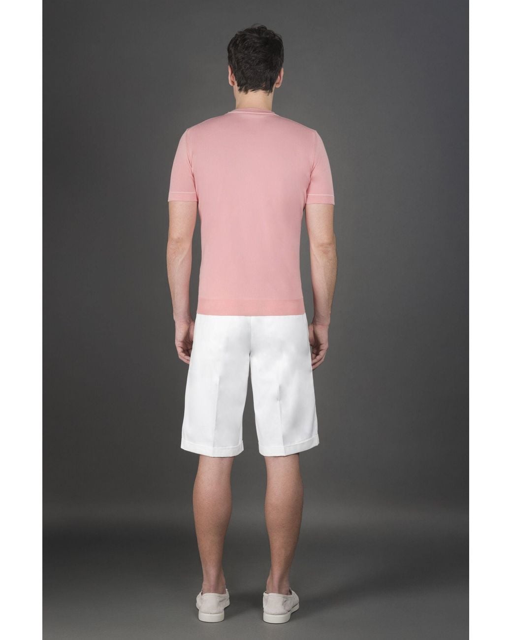 Moorer Black Light Short Sleeve Sweater for men