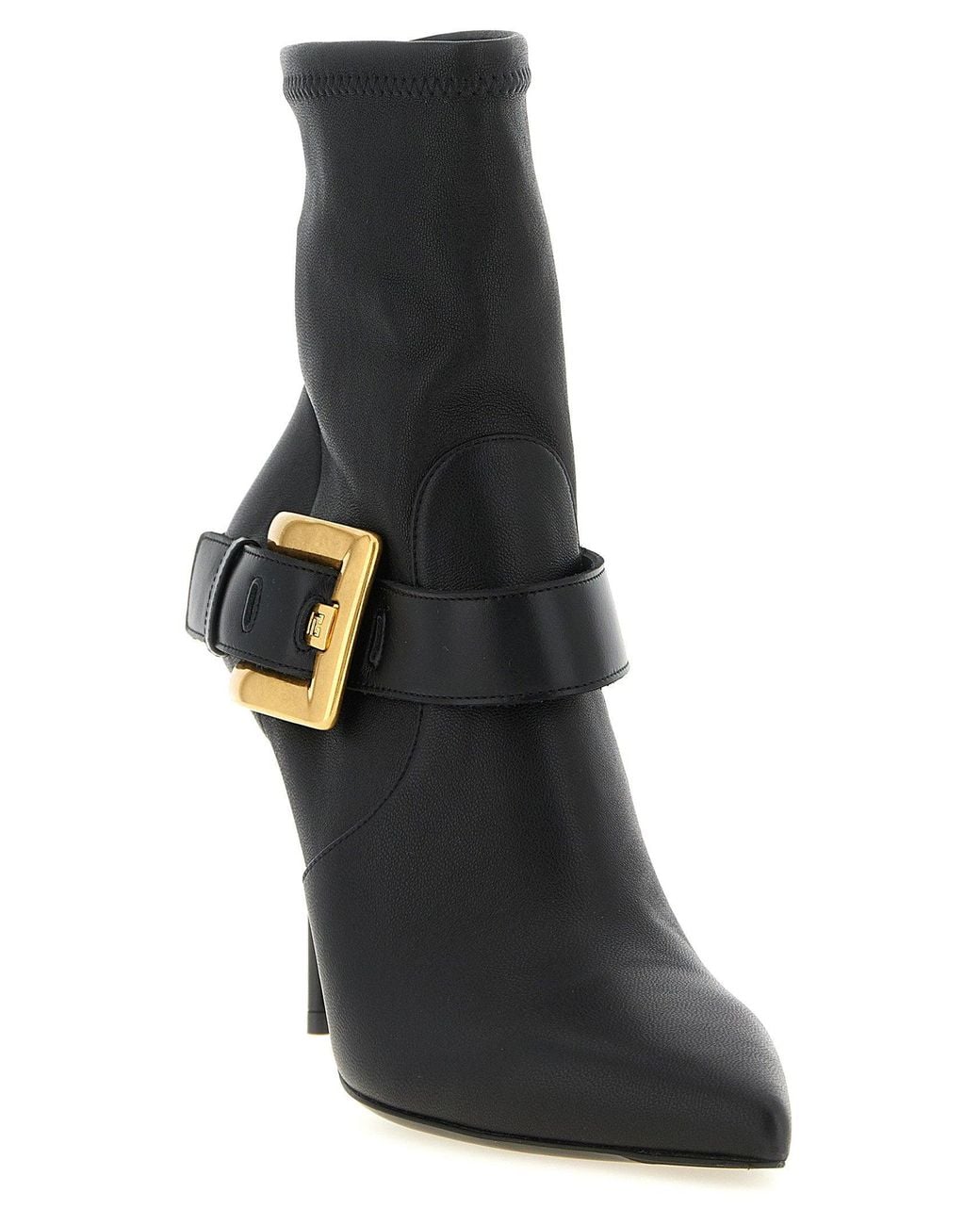 Balmain Black Anthem Ankle Boot