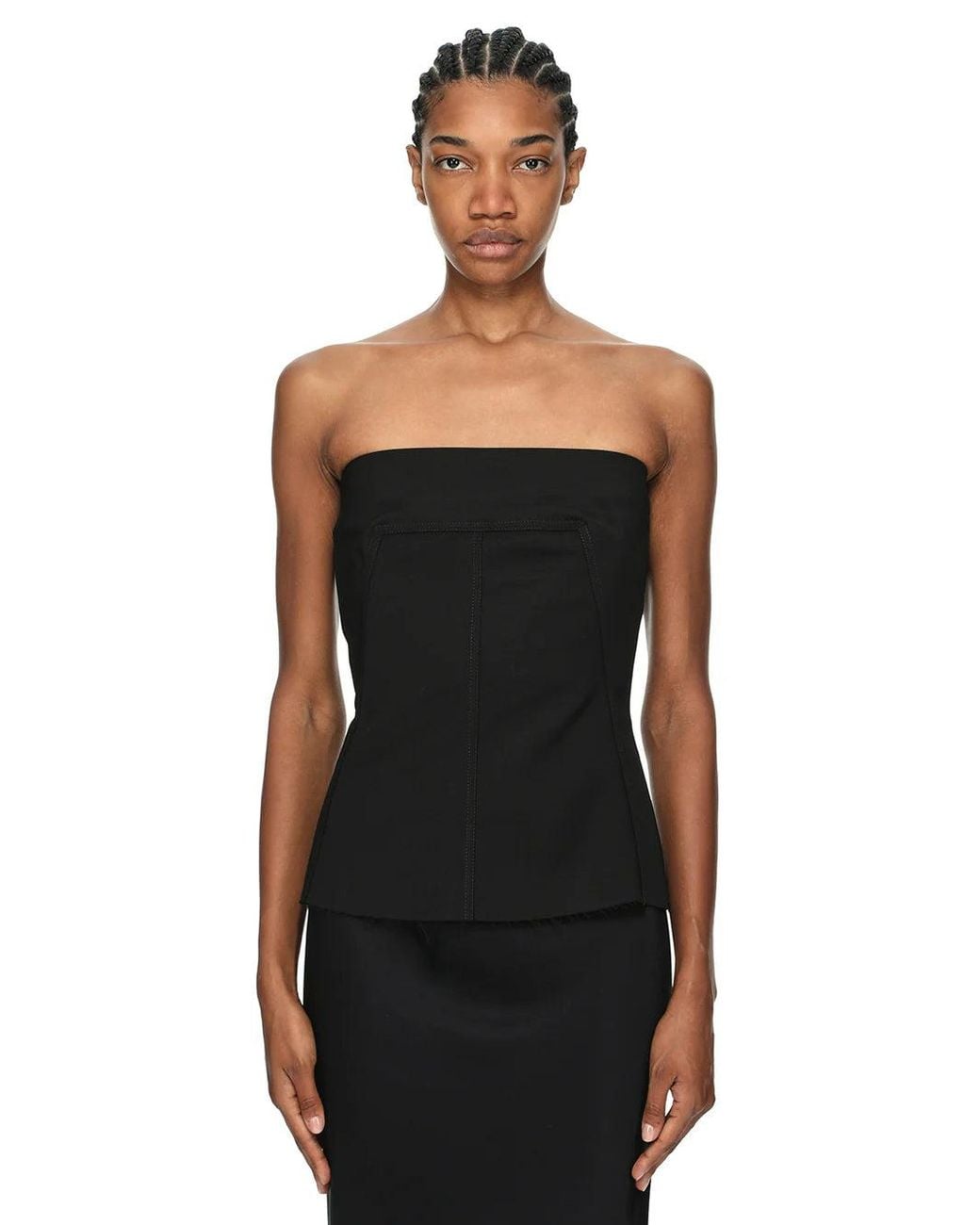 Rick Owens Black Top Bustier Noir