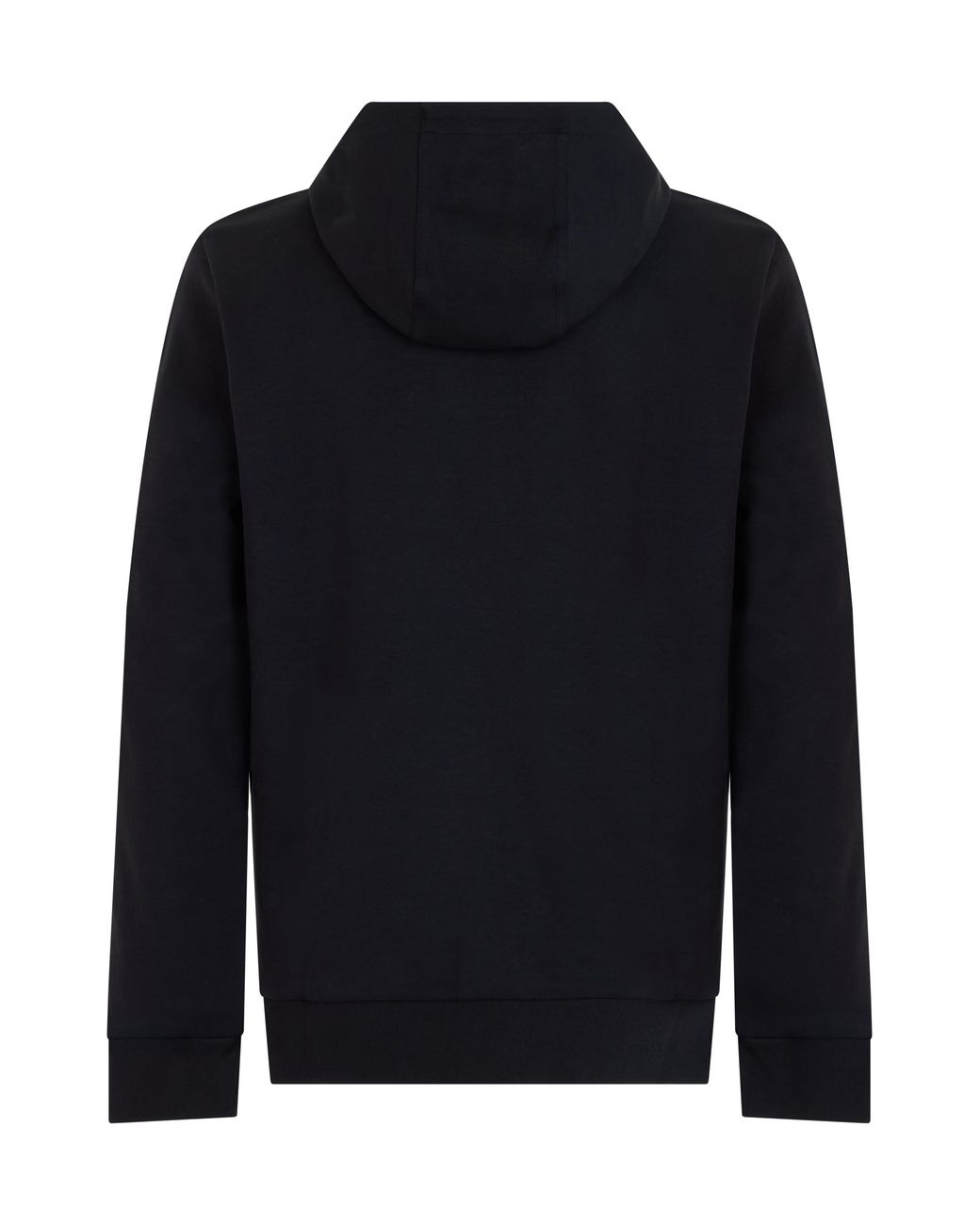 Boss Blue Cotton Zip-Up Hoodie for men
