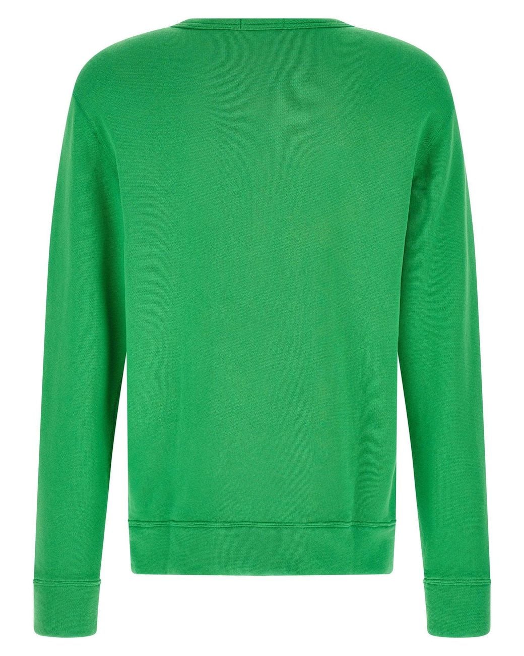 Polo Ralph Lauren Green Logo-Embroidered Loopback Cotton Sweatshirt