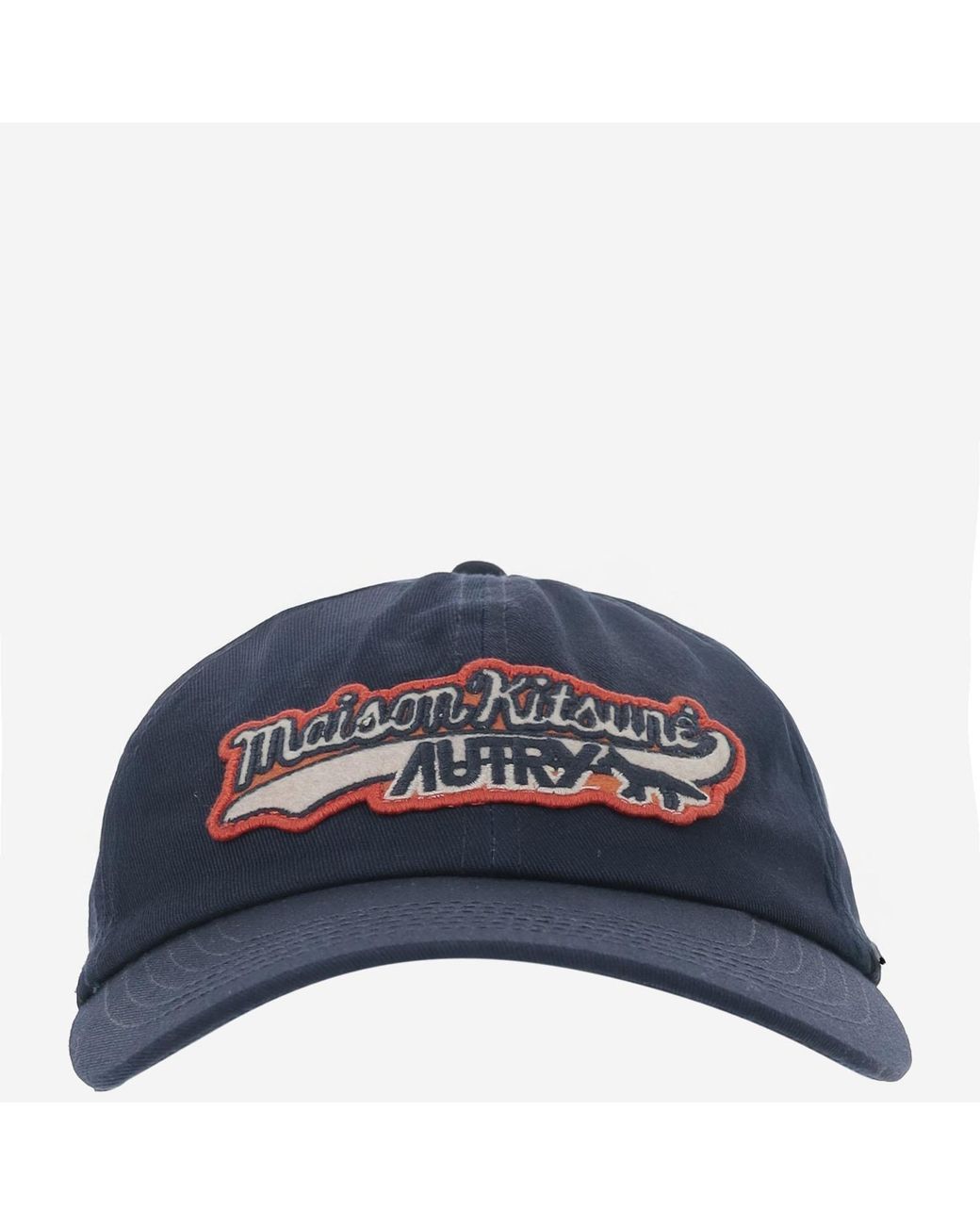 Autry Blue X Maison Kitsuné Baseball Cap Cotton Hat for men