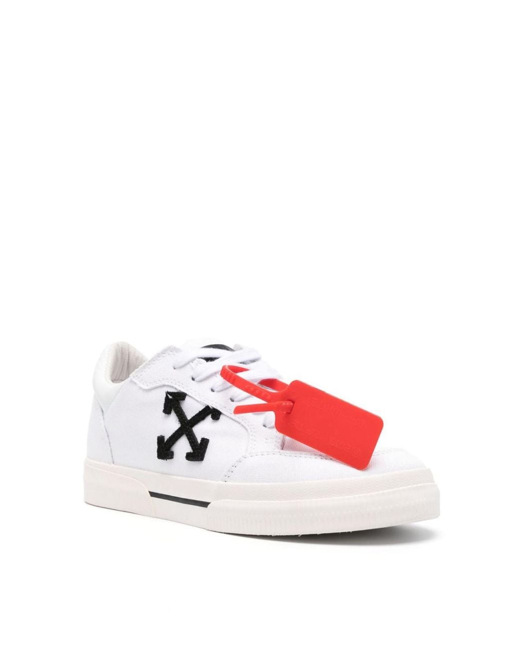 Off-White c/o Virgil Abloh Red New Low Vulcanized Sneakers