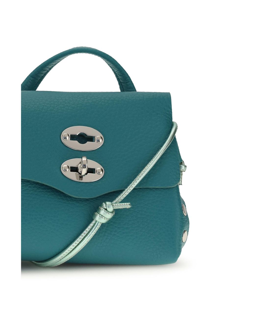 Zanellato Blue Shoulder Bag Postina Calf Leather (Bos Taurus)