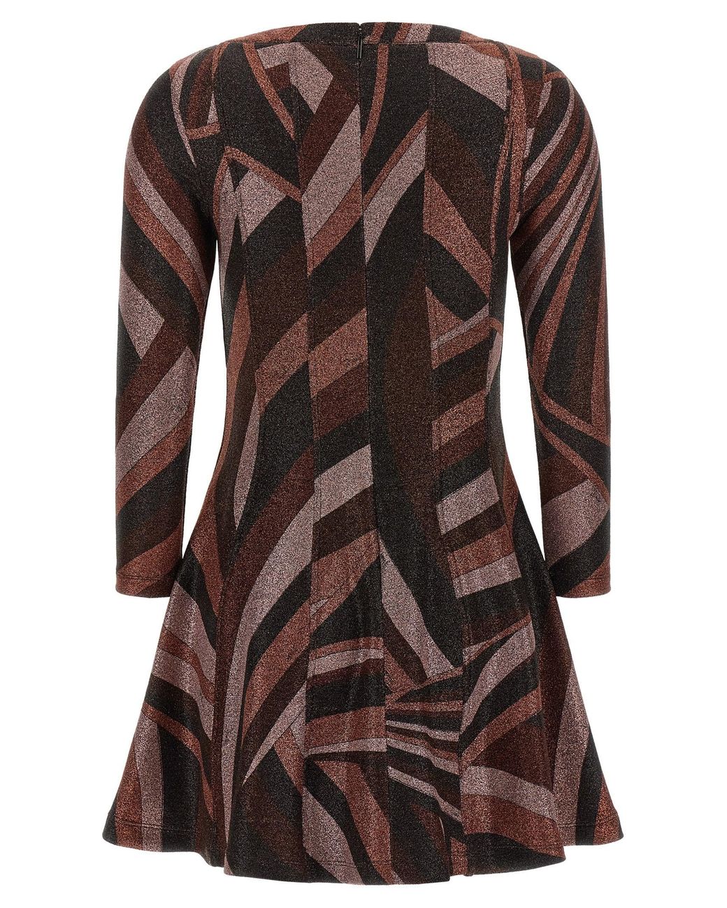 Emilio Pucci Brown Polyamide Short Dress