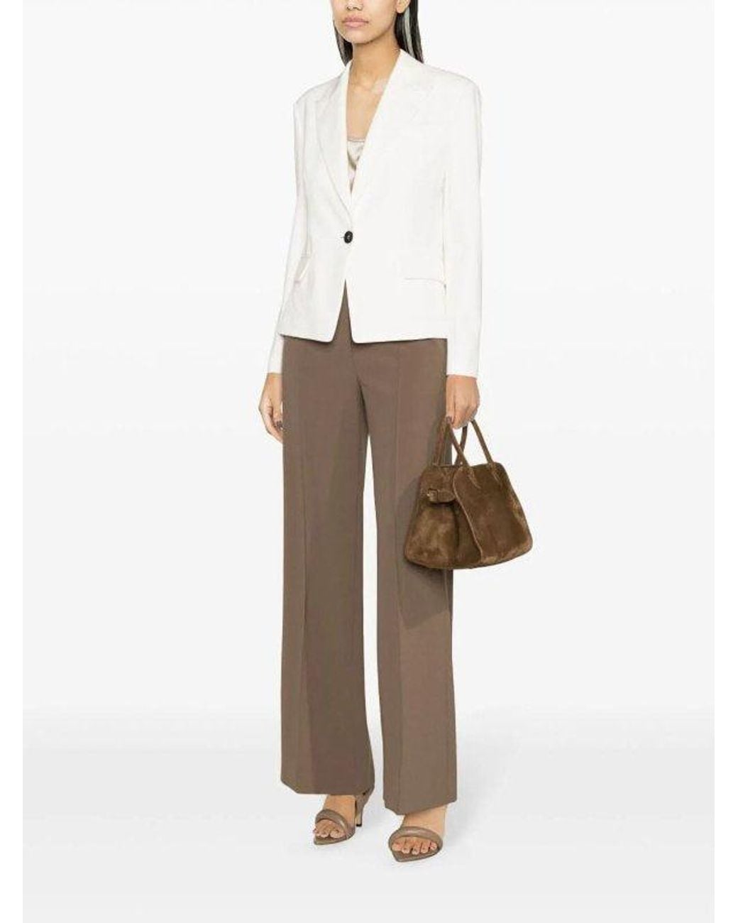 Brunello Cucinelli White Tailored Cotton Jacket