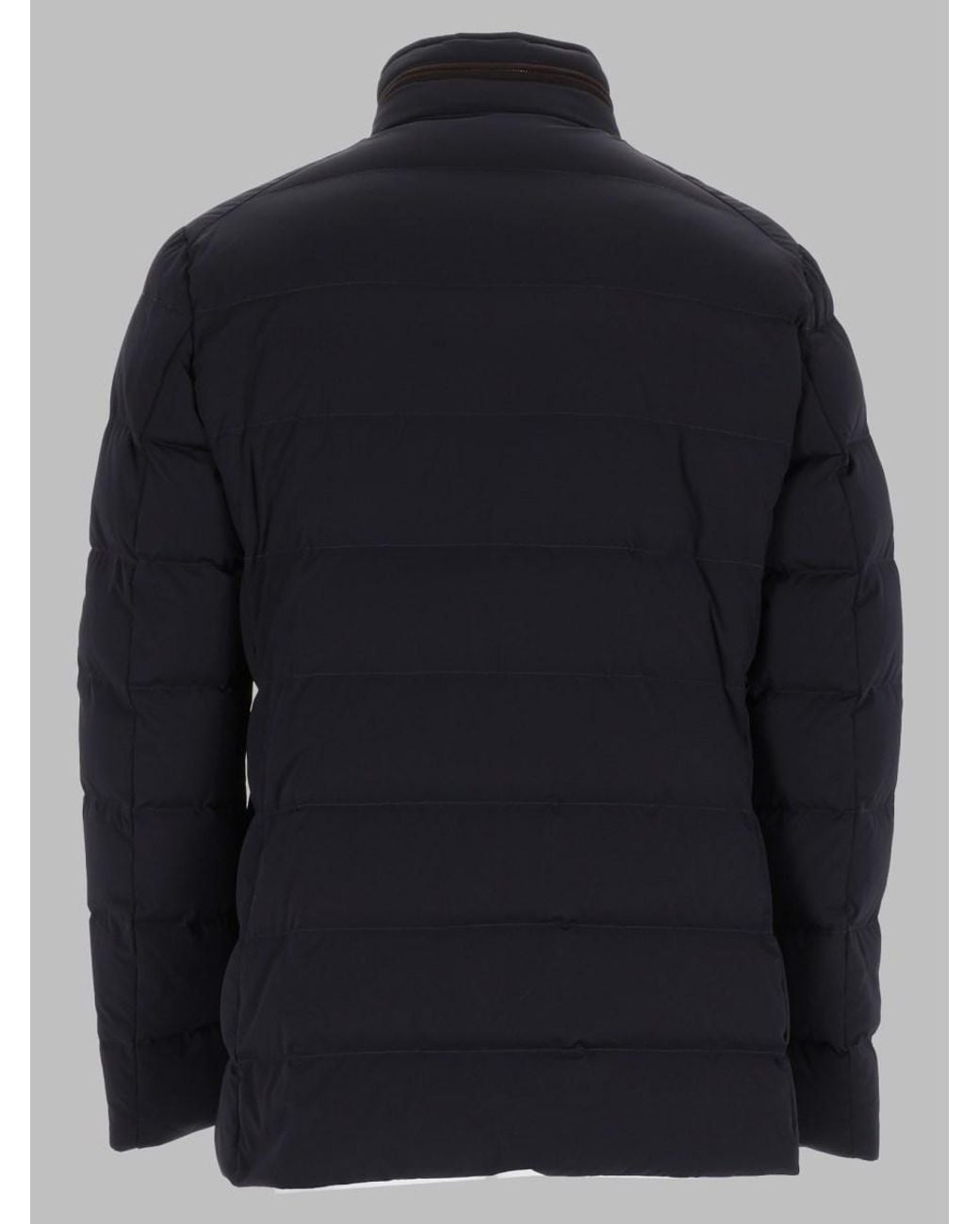 Moorer Blue Padded Jacket Nolde Polyamide Polyurethane Trench & Raincoats for men