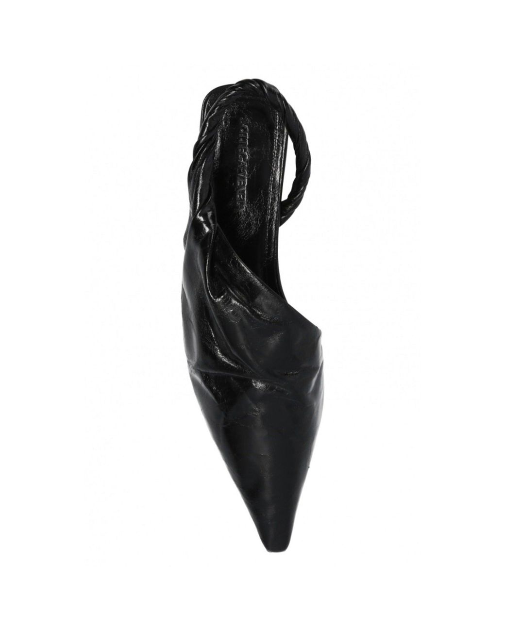 Bottega Veneta Black Point Twist Ballerina Shoes
