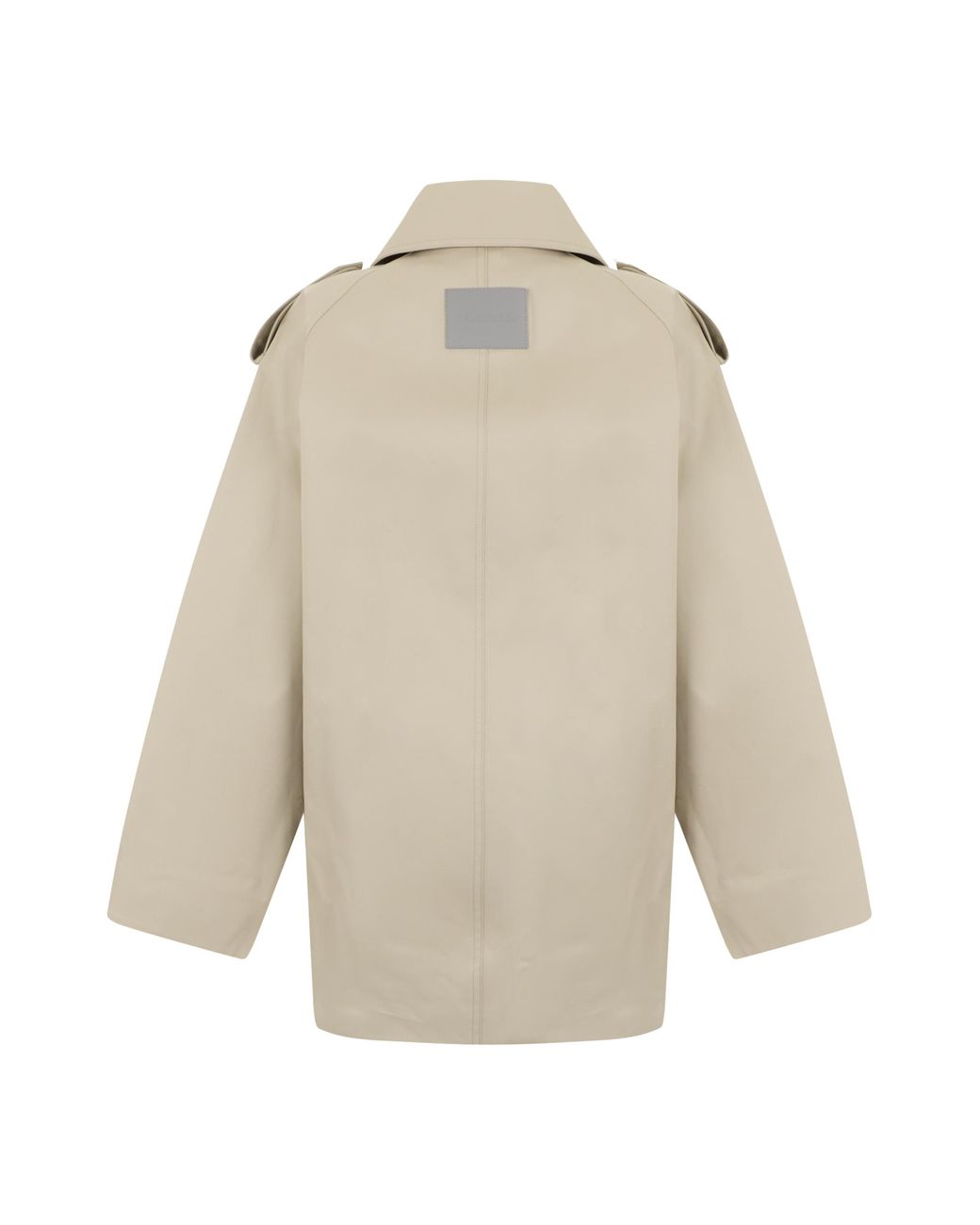 Balenciaga Natural Trench Coat Cotton & Raincoats