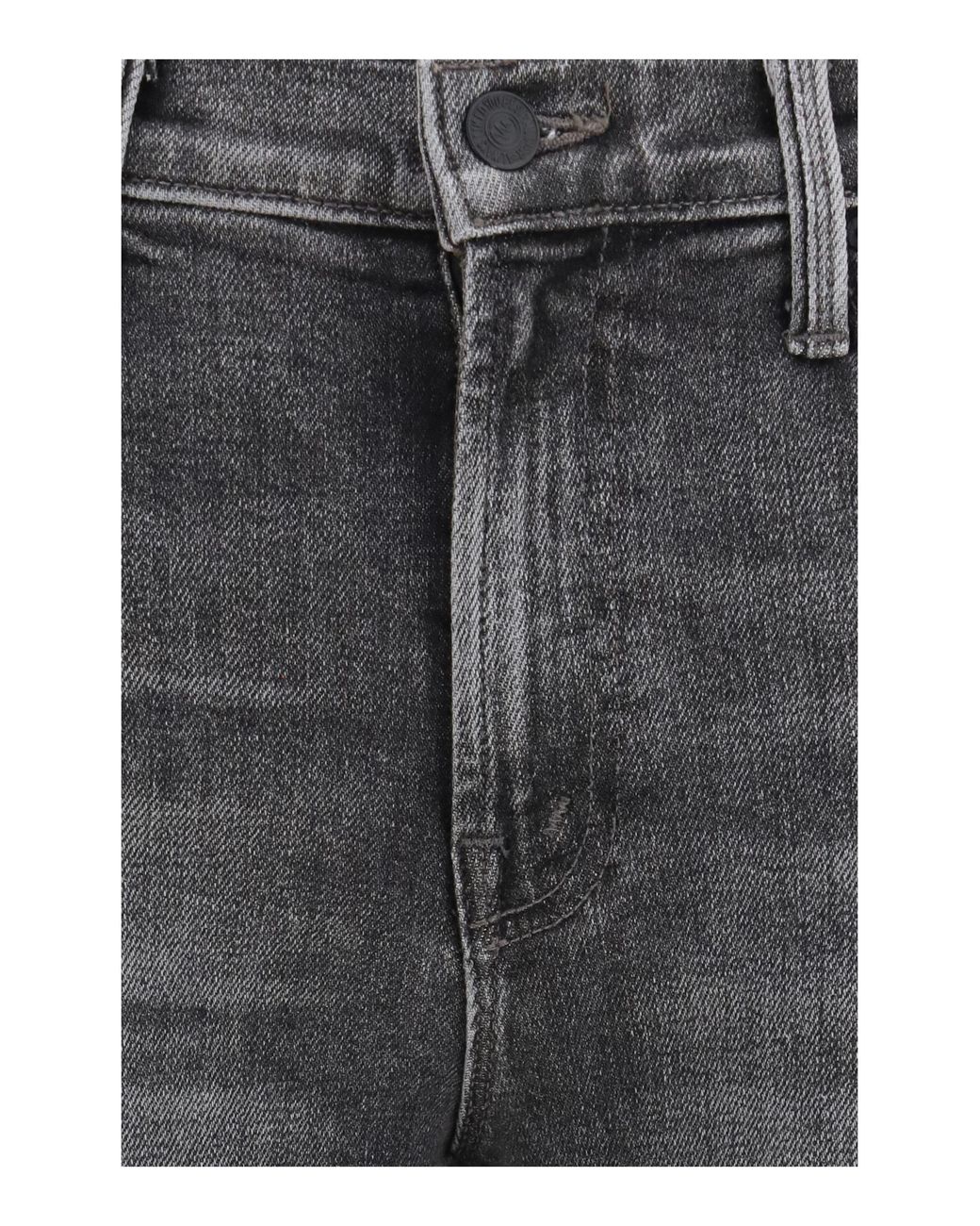 Mother Gray The Bookie Sneak Jeans Cotton