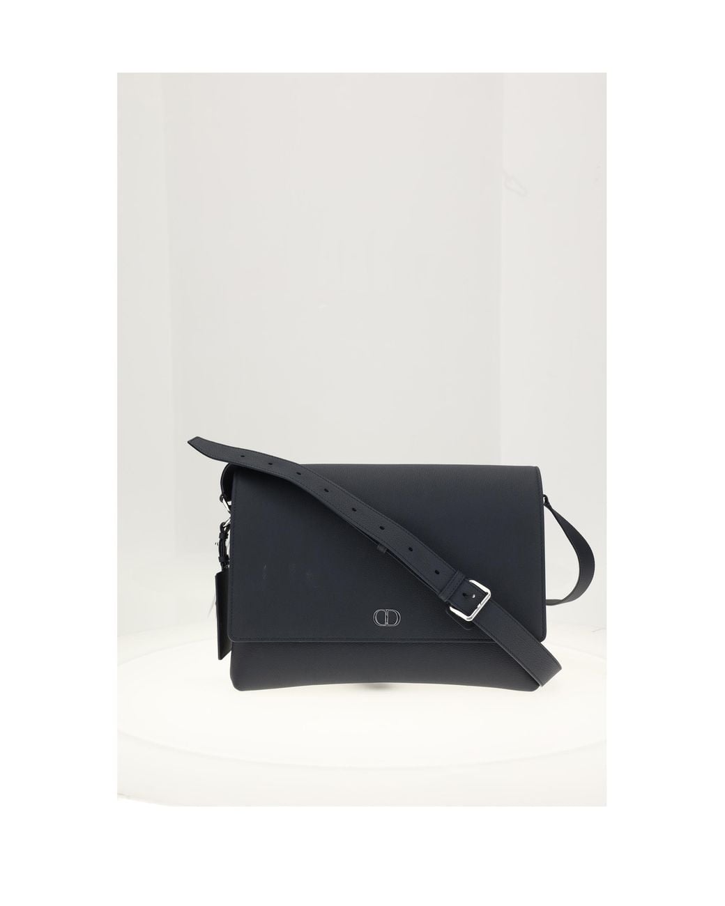 Dior White Messenger Bag Cd Icon Leather Calf for men